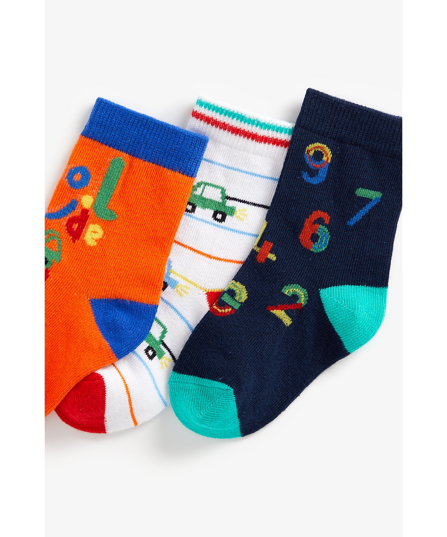 Boys Socks -Pack of 3-Multicolor