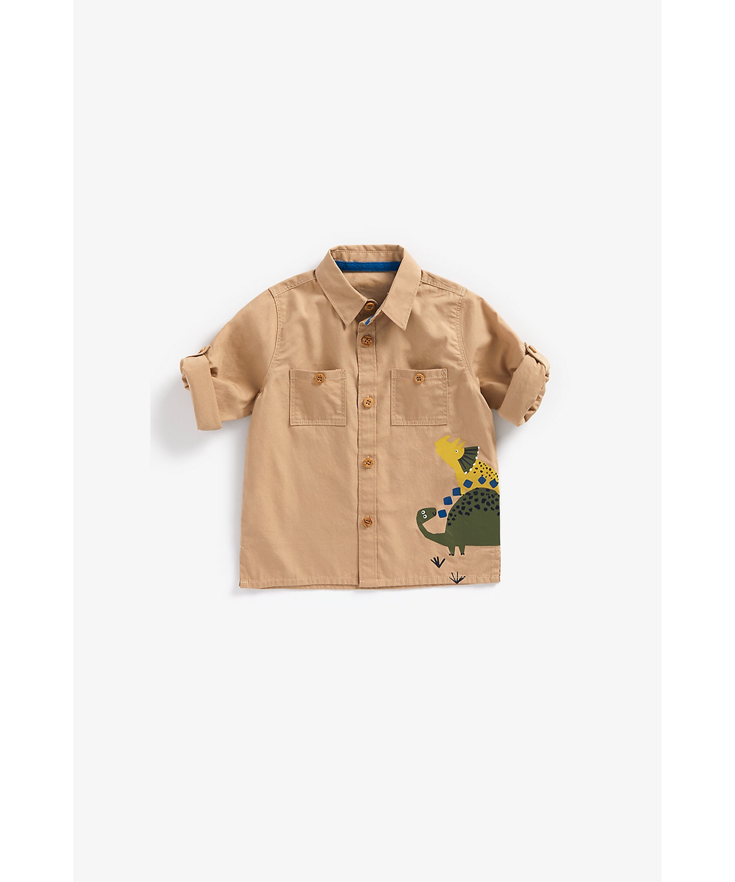 Mothercare | Boys Full Sleeves Shirt Dino Printed-Multi