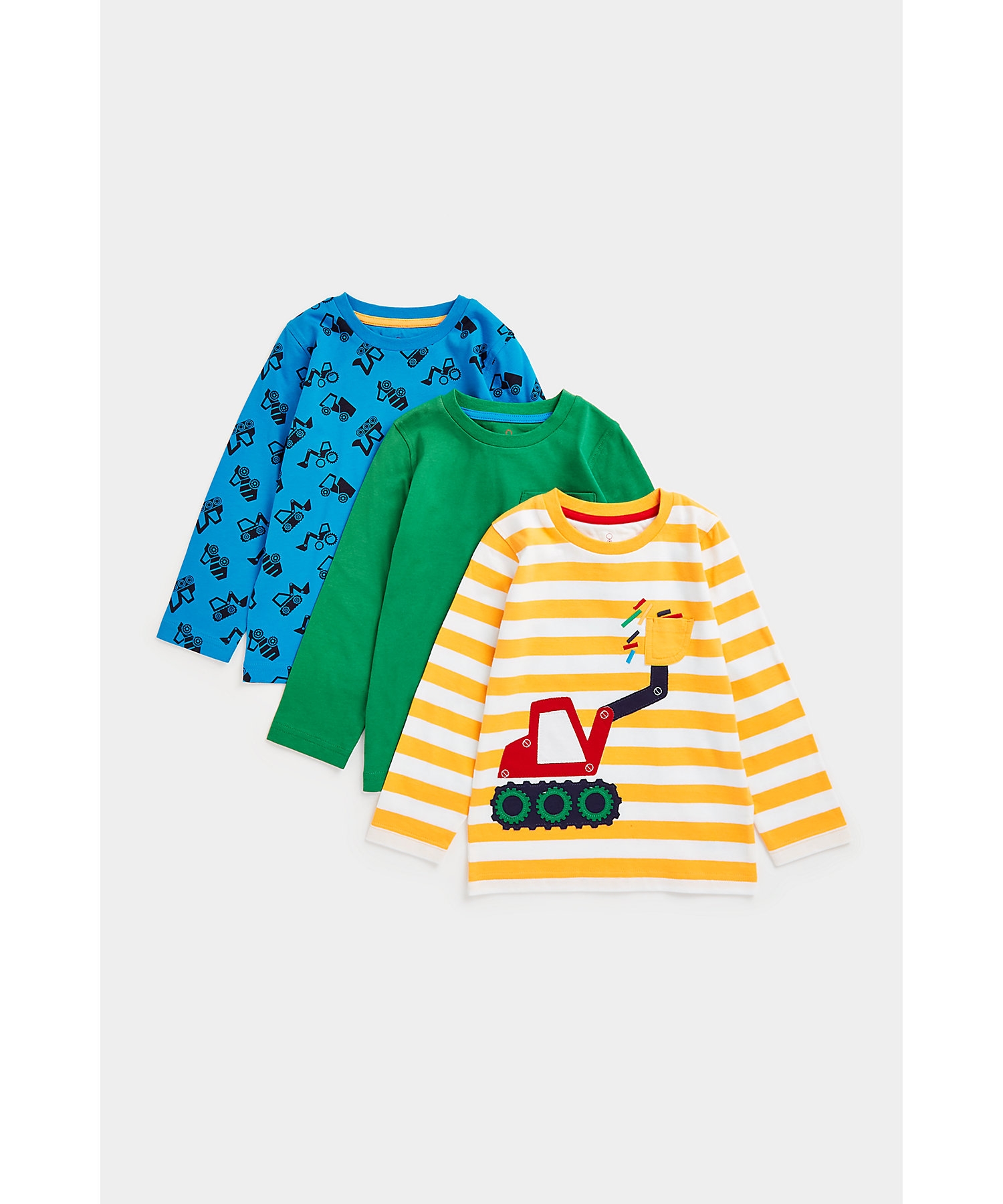 Mothercare | Boys Full Sleeves T Shirts-Multicolor