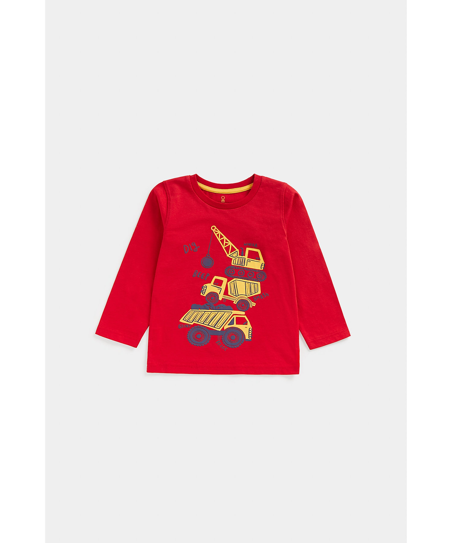 Mothercare | Boys Full Sleeves T Shirts High Build Print-Red