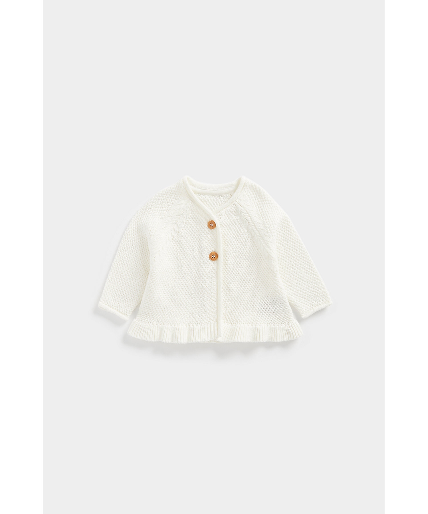 Mothercare | Girls Full Sleeves Cardigan -White