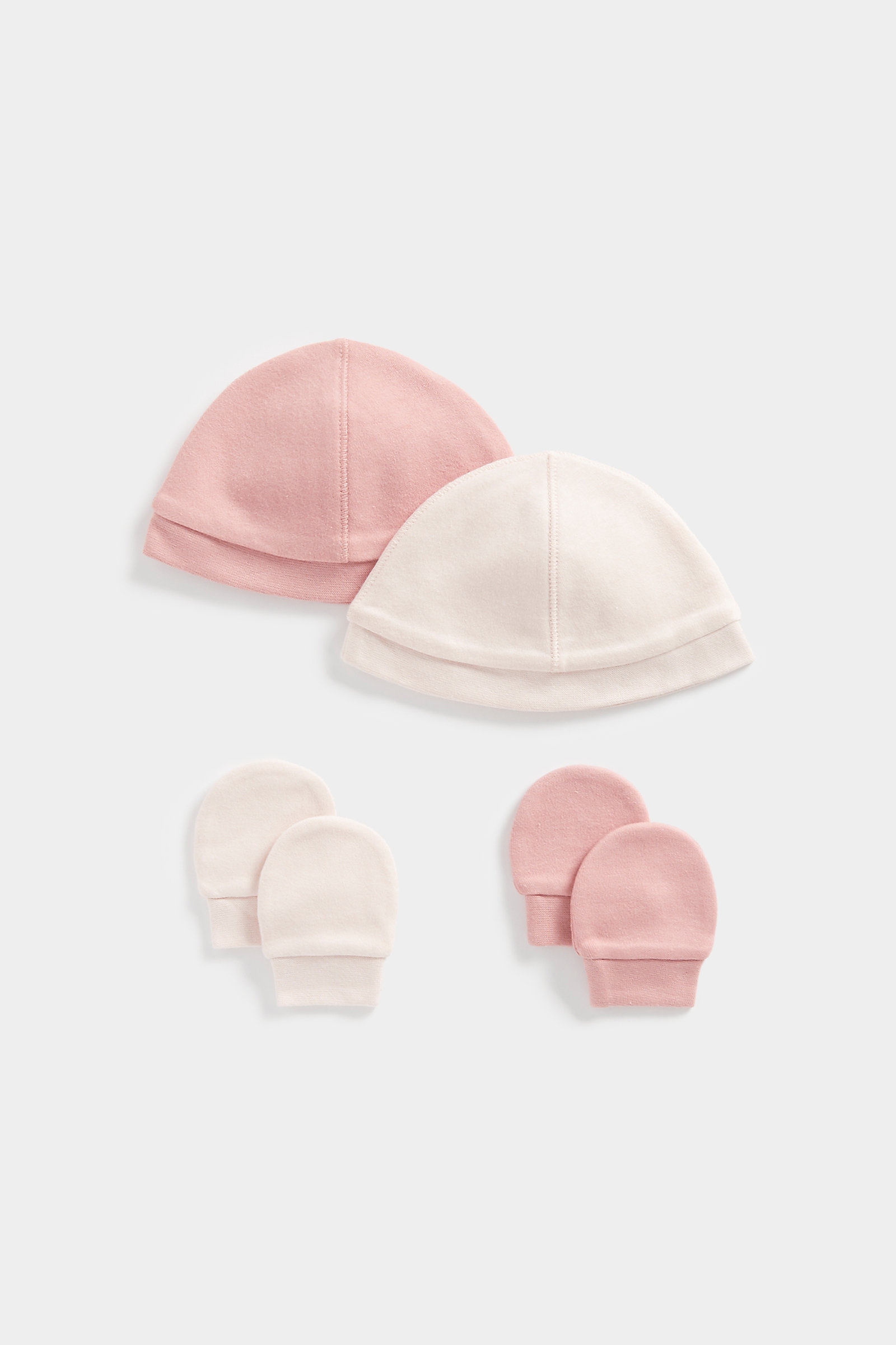 Girls Hat & Mitt  -Pink