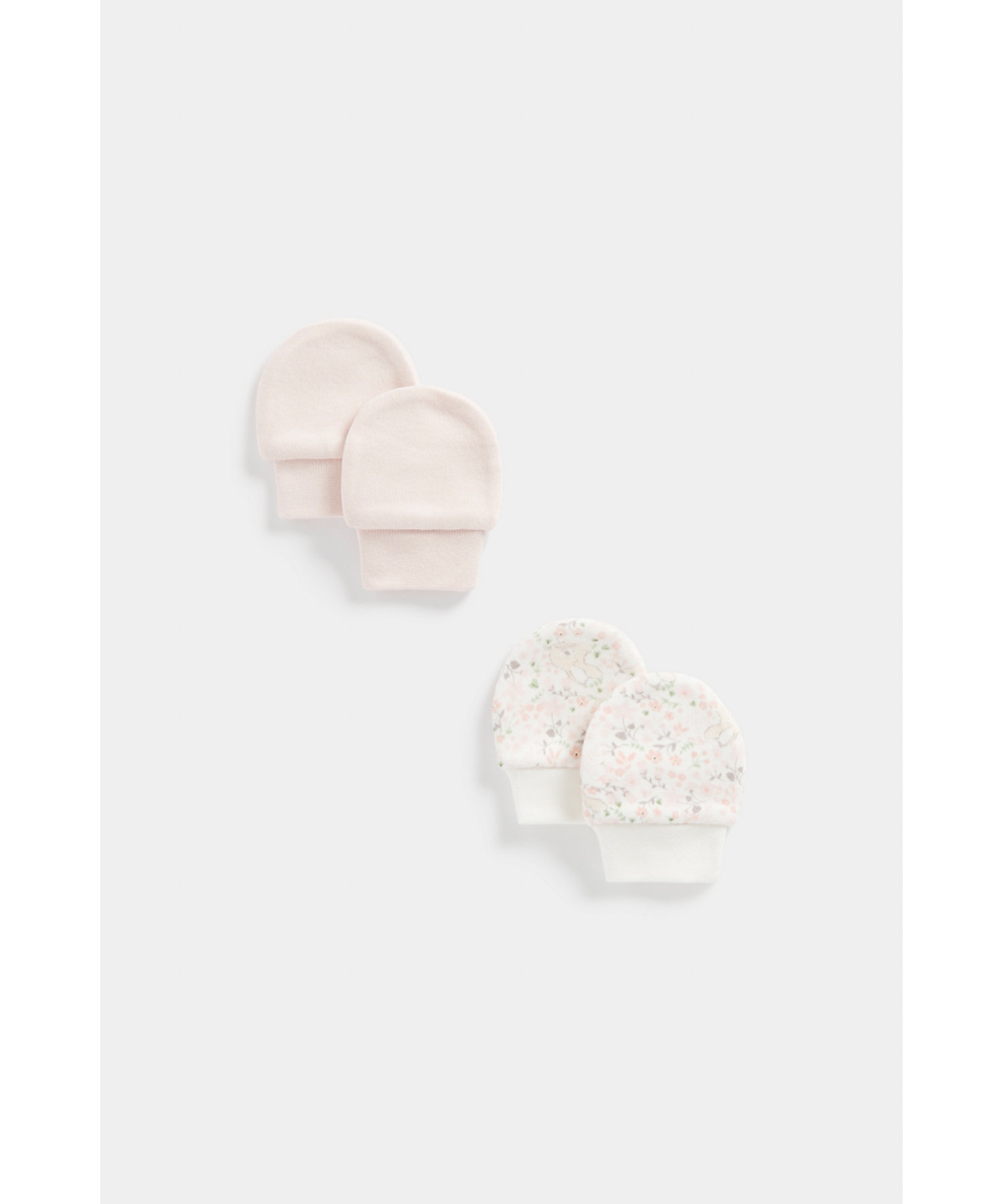 Mothercare | Girls Mittens -Pack of 2-Multicolor