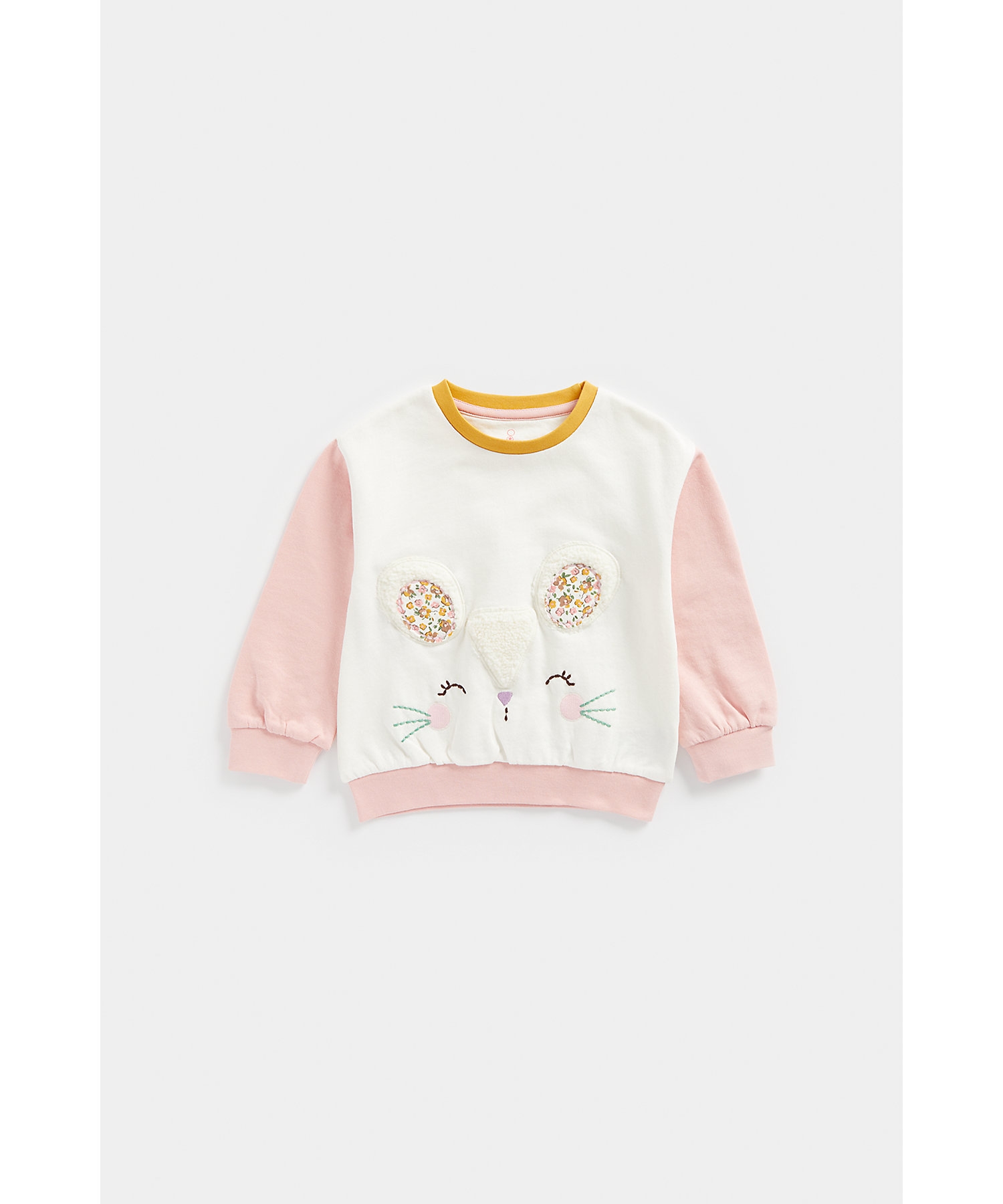 Mothercare | Girls Full Sleeves Sweatshirts -Pack of 1-Multicolor