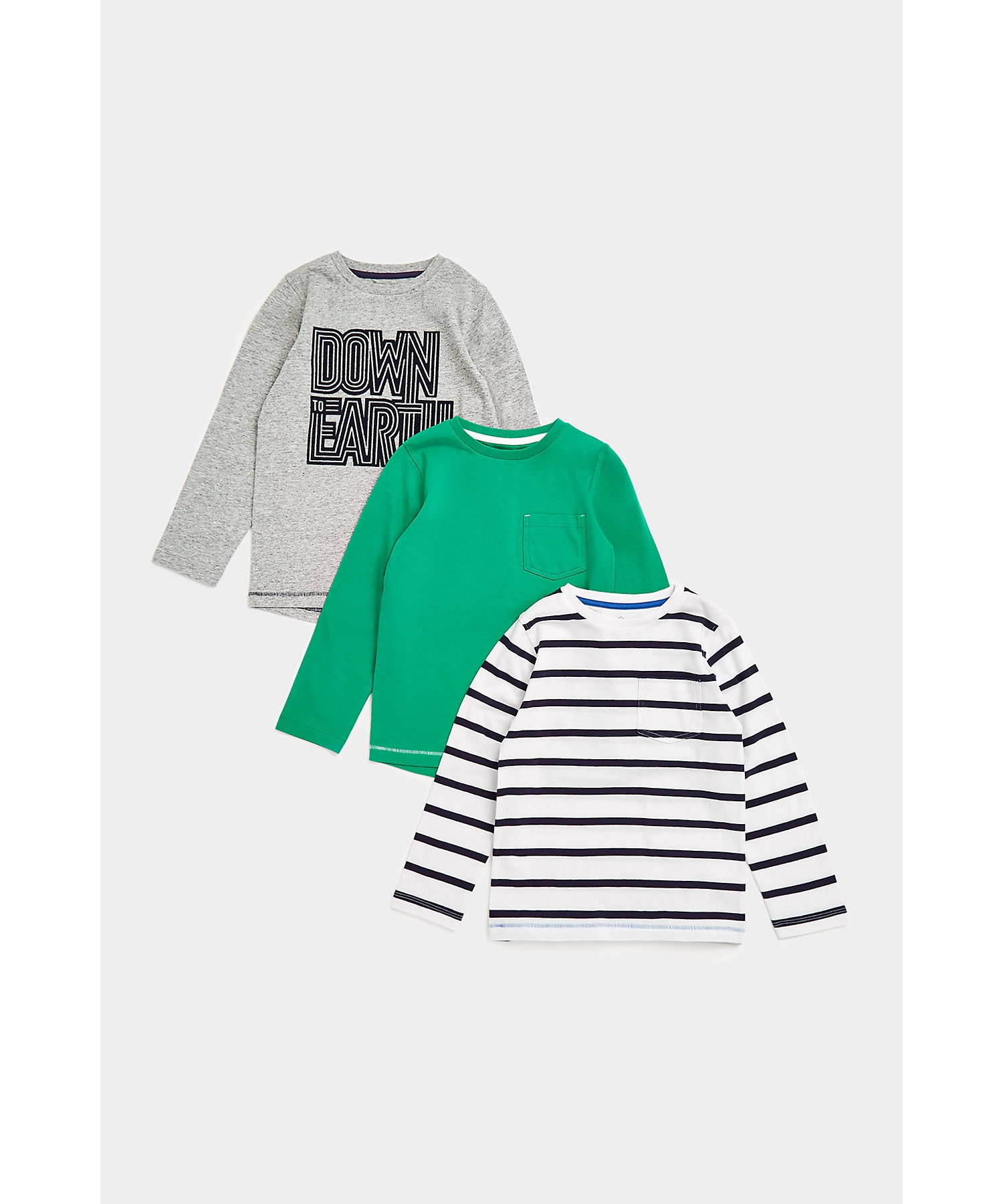 Mothercare | Boys Full Sleeves T Shirts-Multicolor
