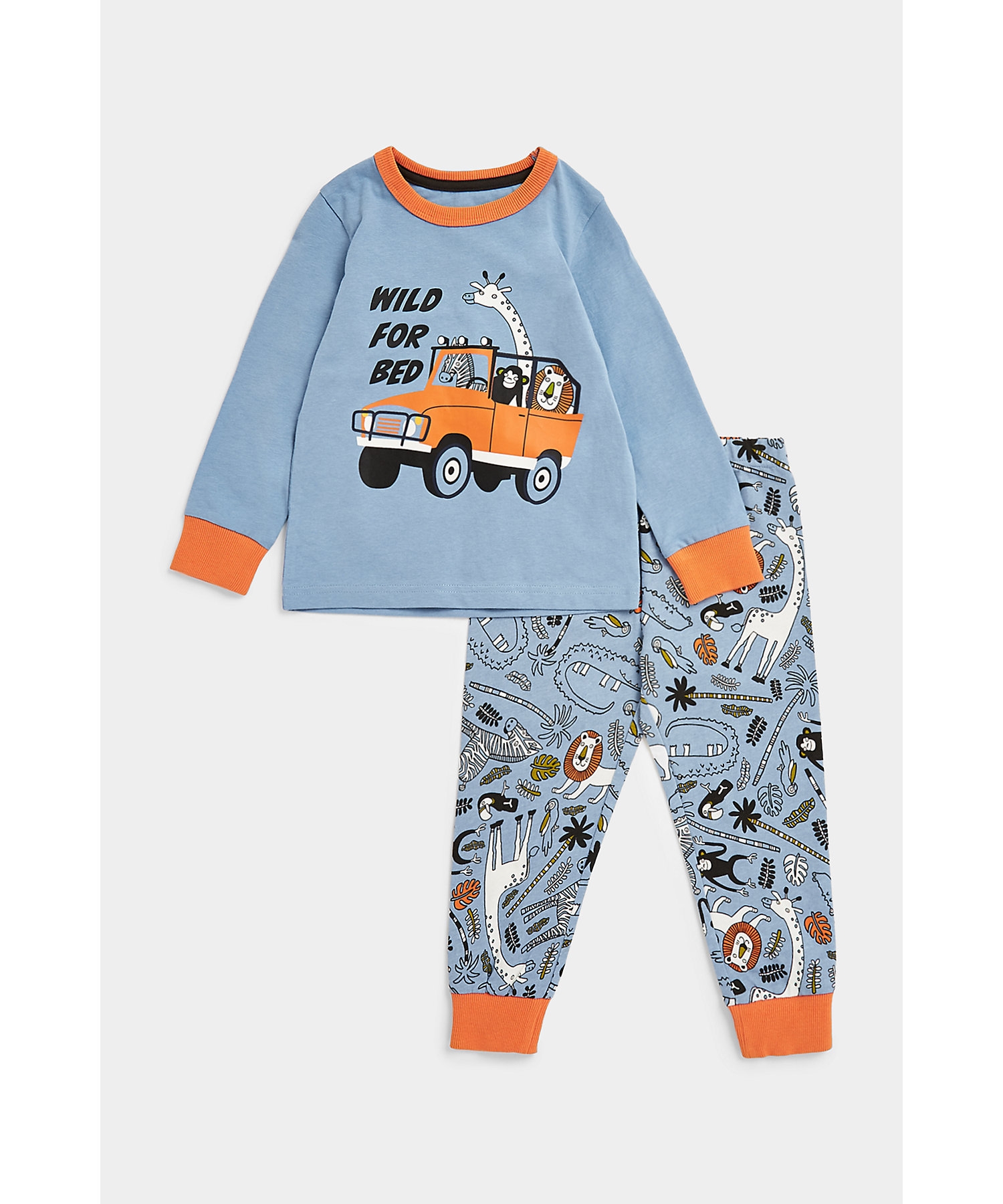 Mothercare | Boys Full Sleeves Pyjama Sets -Multicolor