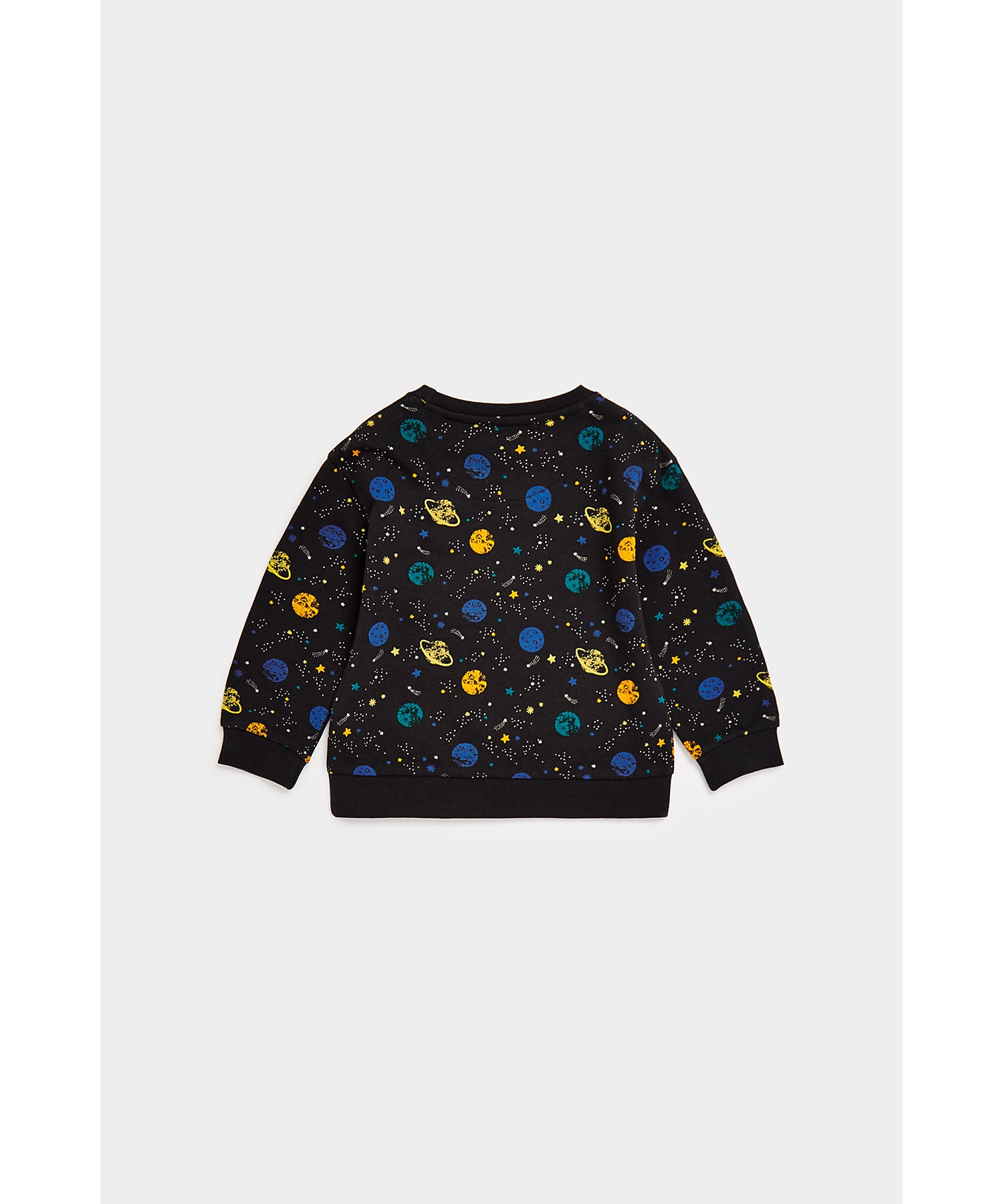 Mothercare | Boys Full Sleeves Sweatshirt Space Explorer Aop-Black