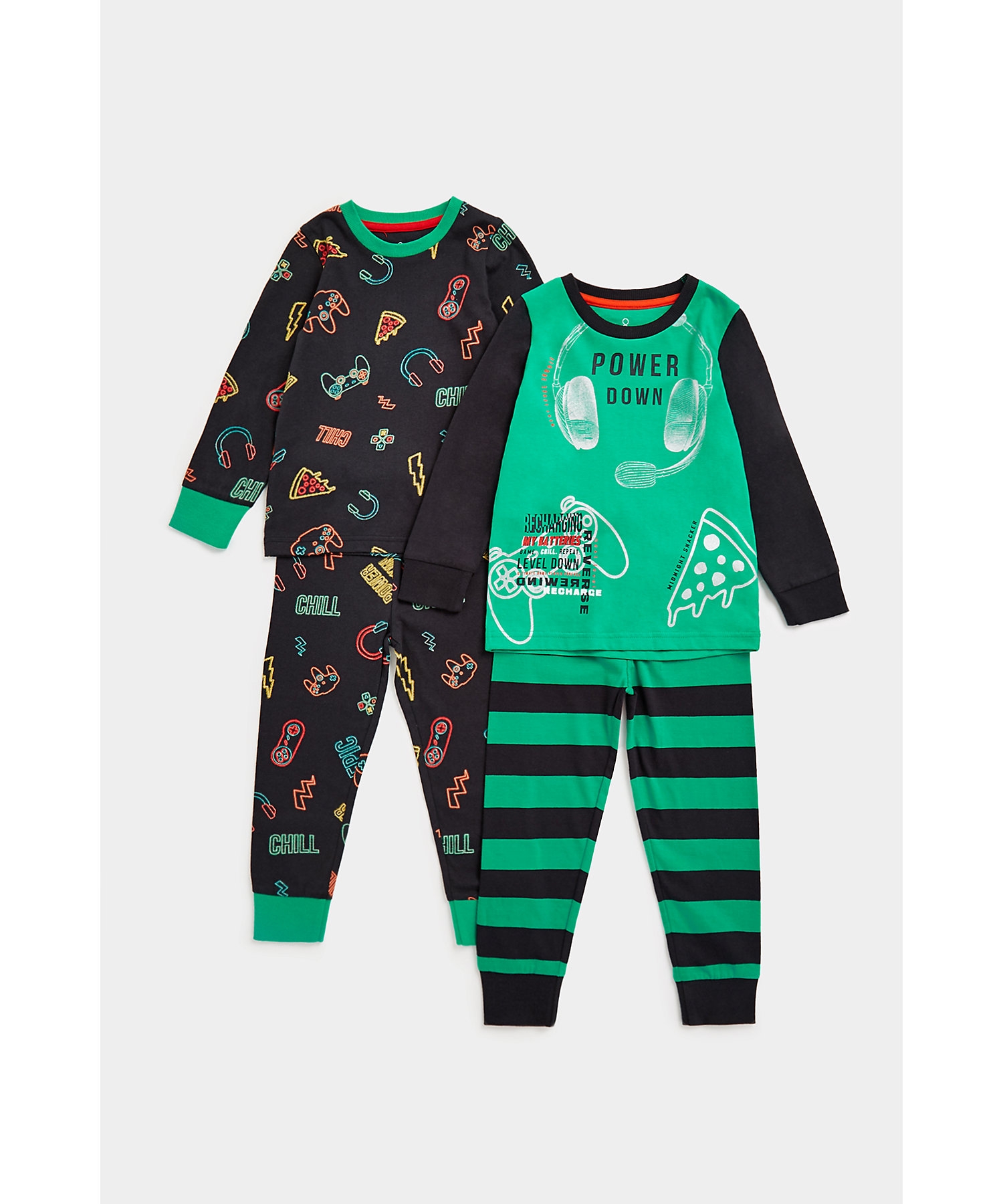 Mothercare | Boys Full Sleeves Pyjama Set Music Design-Pack of 2-Multicolor