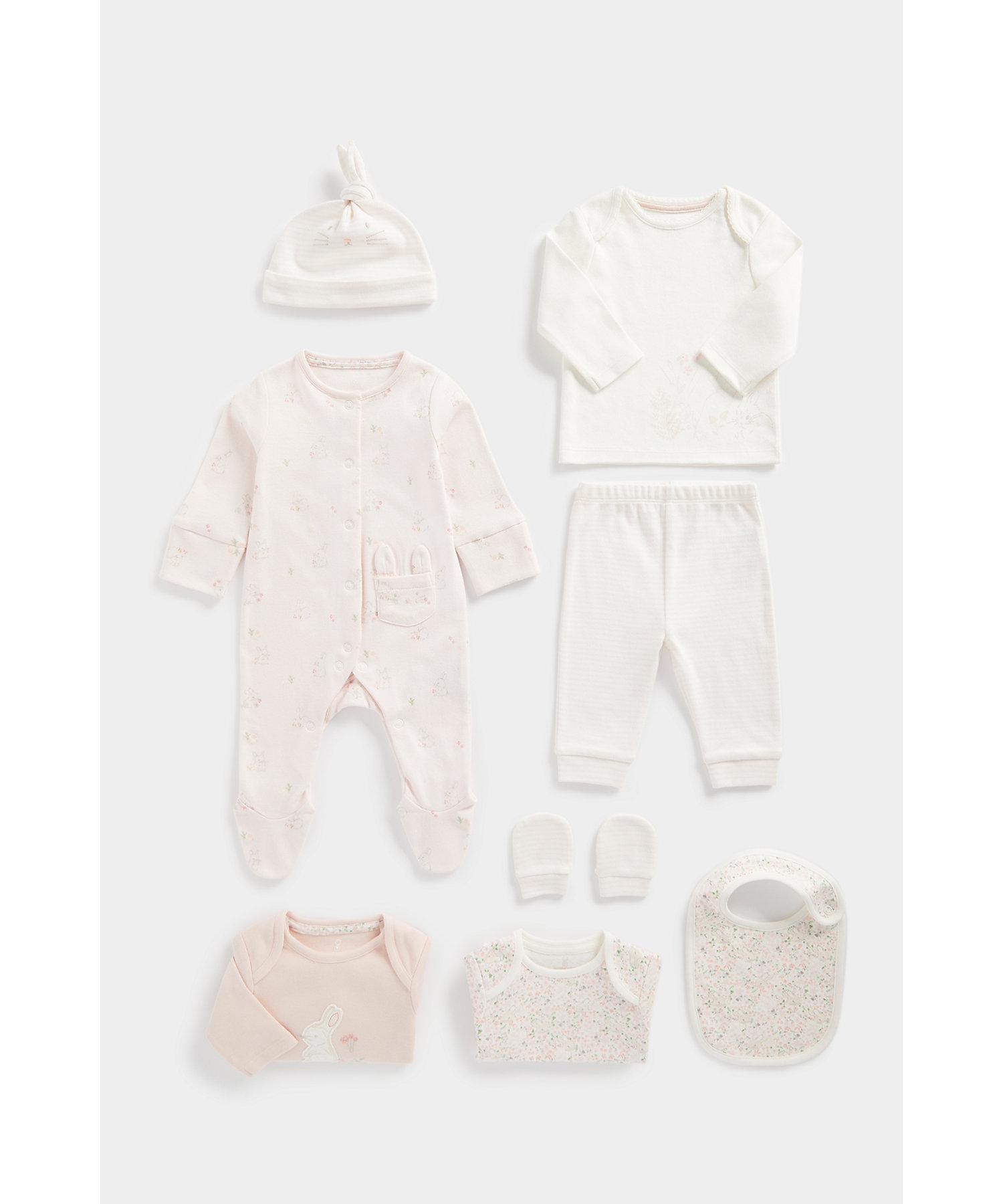 Mothercare | Girls Full Sleeves 8 Piece Gift Set -Multicolor