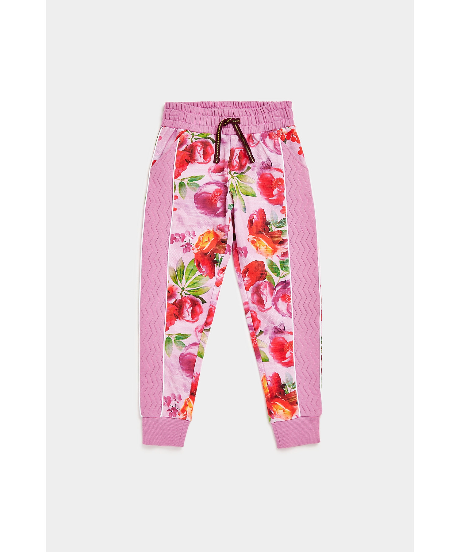 Mothercare | Girls Joggers Floral Design-Purple