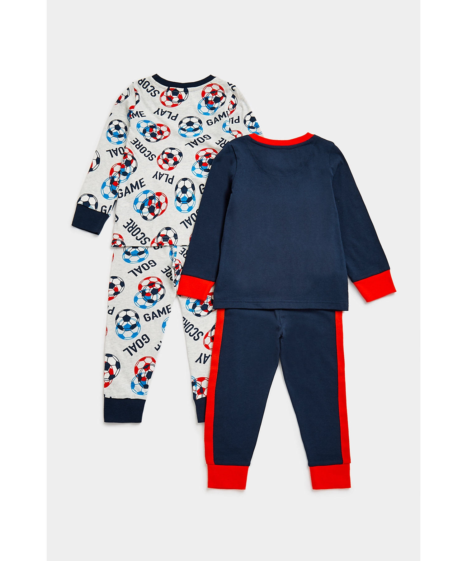 Mothercare | Boys Full Sleeves Pyjama Sets Play Theme-Pack of 2-Navy