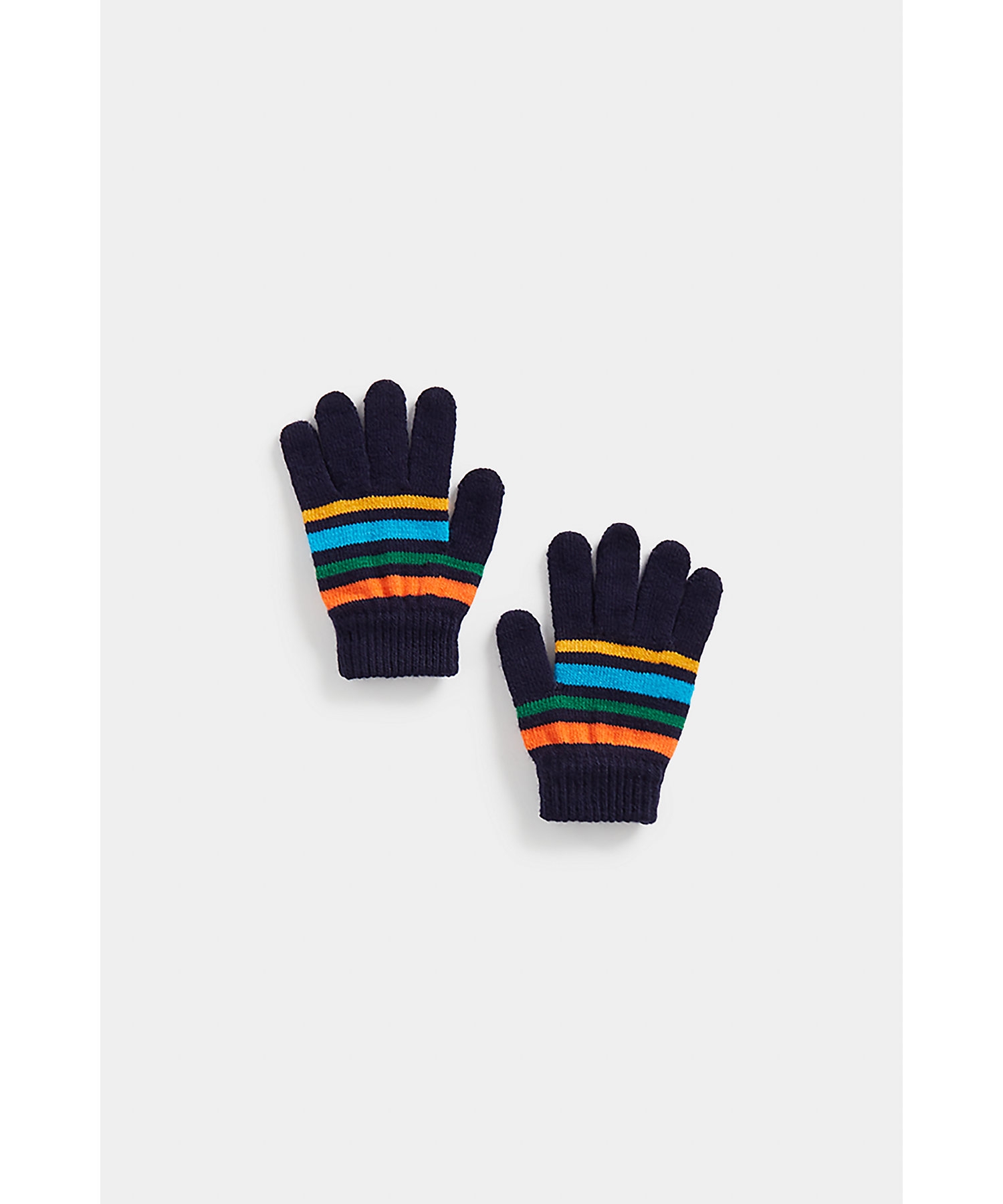 Boys Gloves Stipes-Multicolor