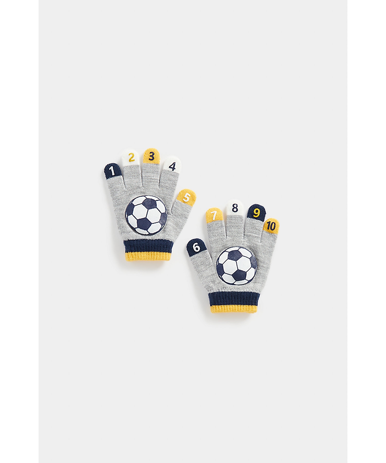 Mothercare | Boys Gloves Football Design-Grey
