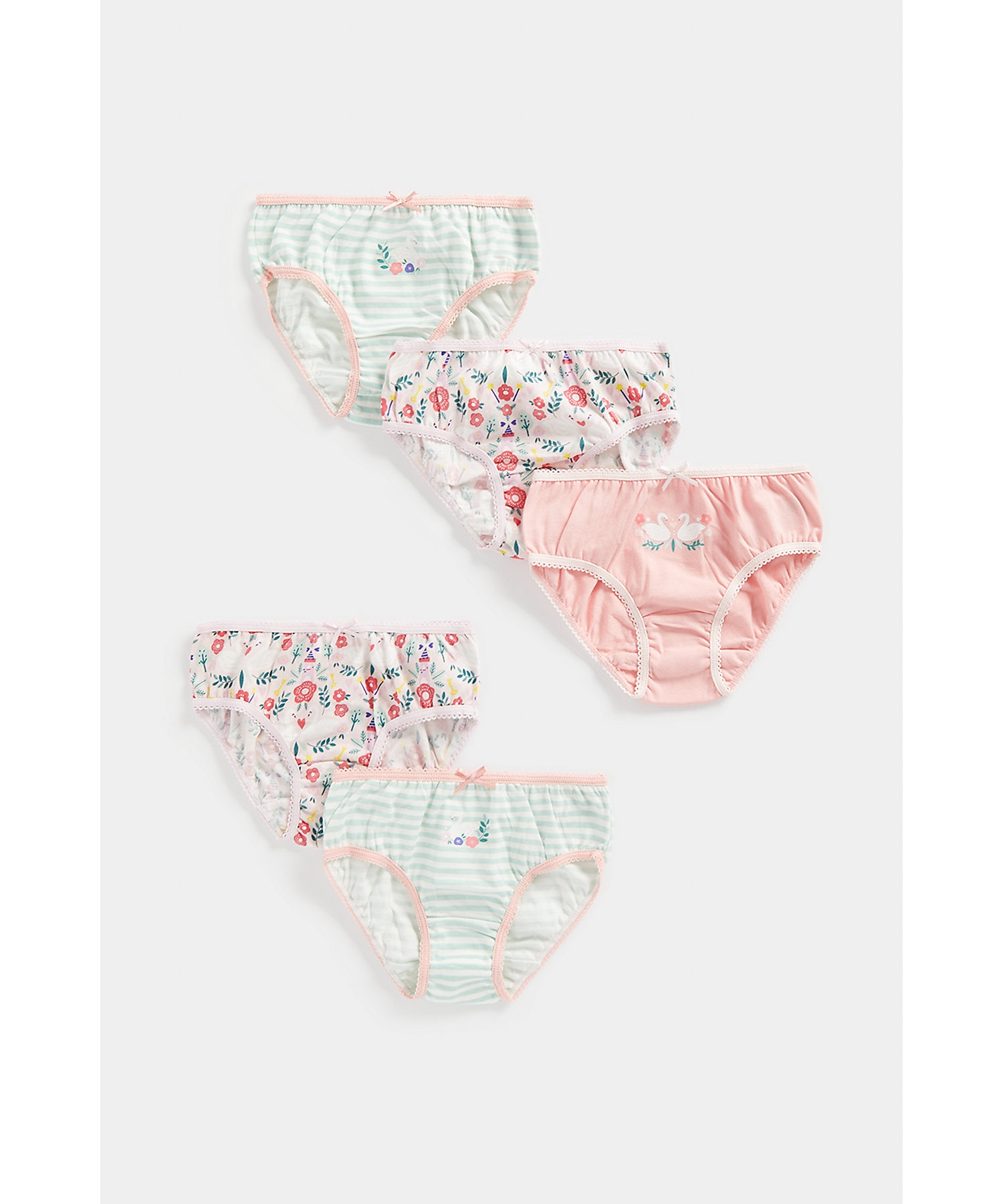 Mothercare | Girls Briefs -Pack of 5-Pink