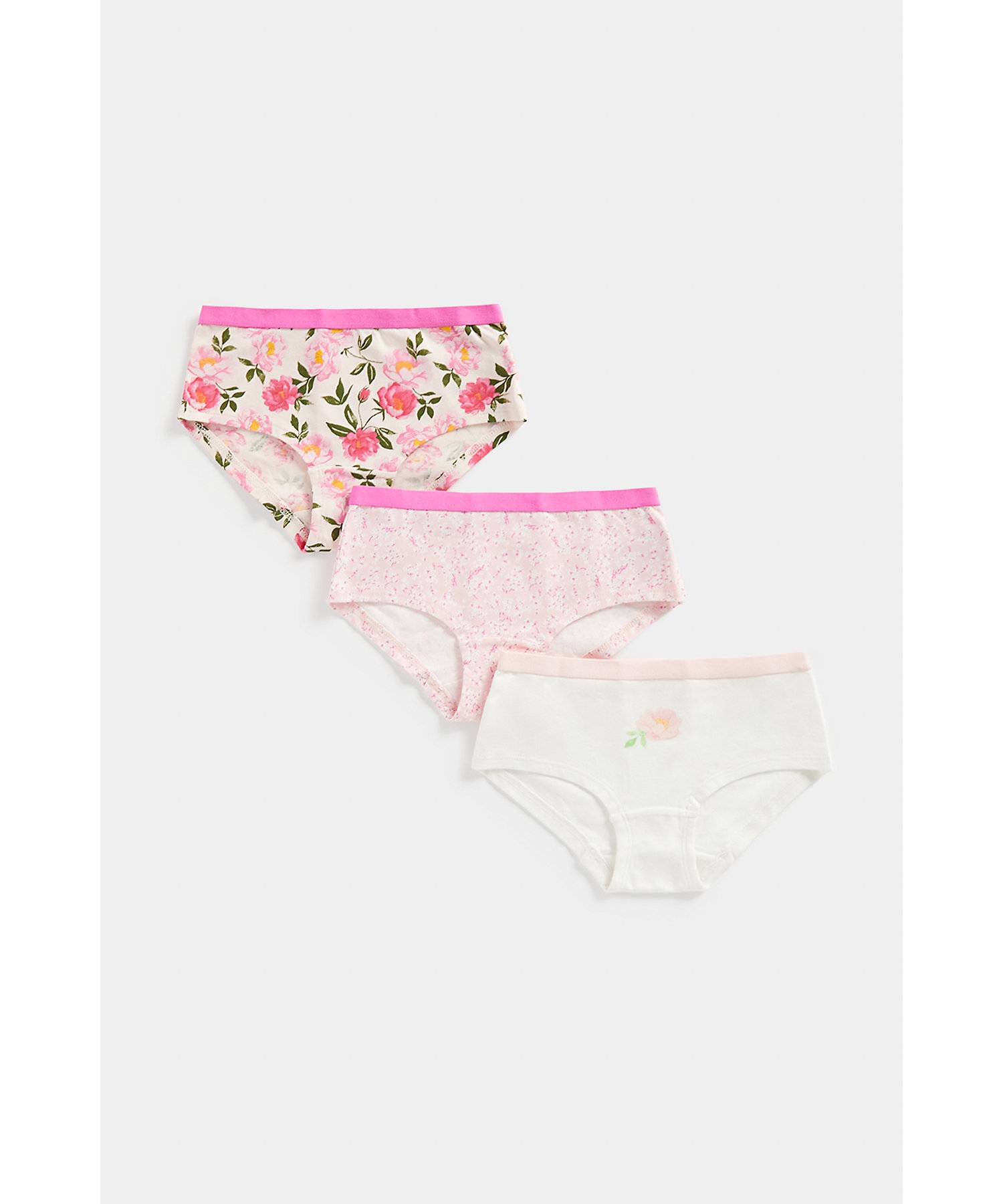 Mothercare | Girls Briefs -Pack of 3-Pink