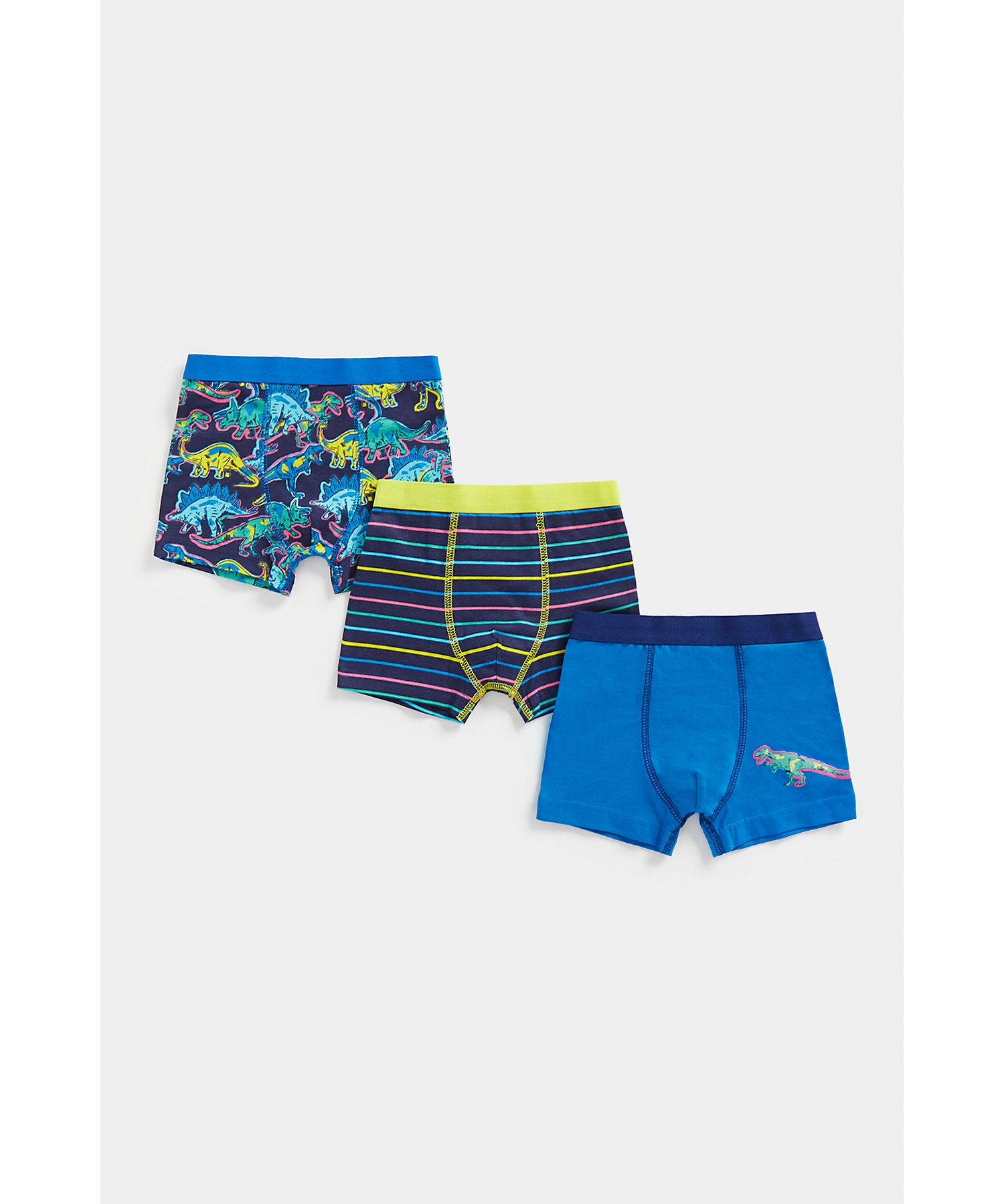 Mothercare | Boys Briefs Dino Design-Pack of 3-Blue