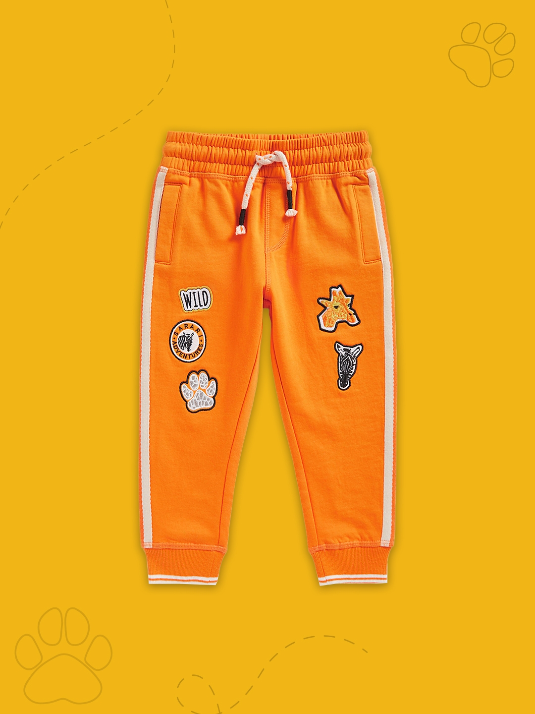 Mothercare | Boys Jogger Patchwork Detail-Yellow