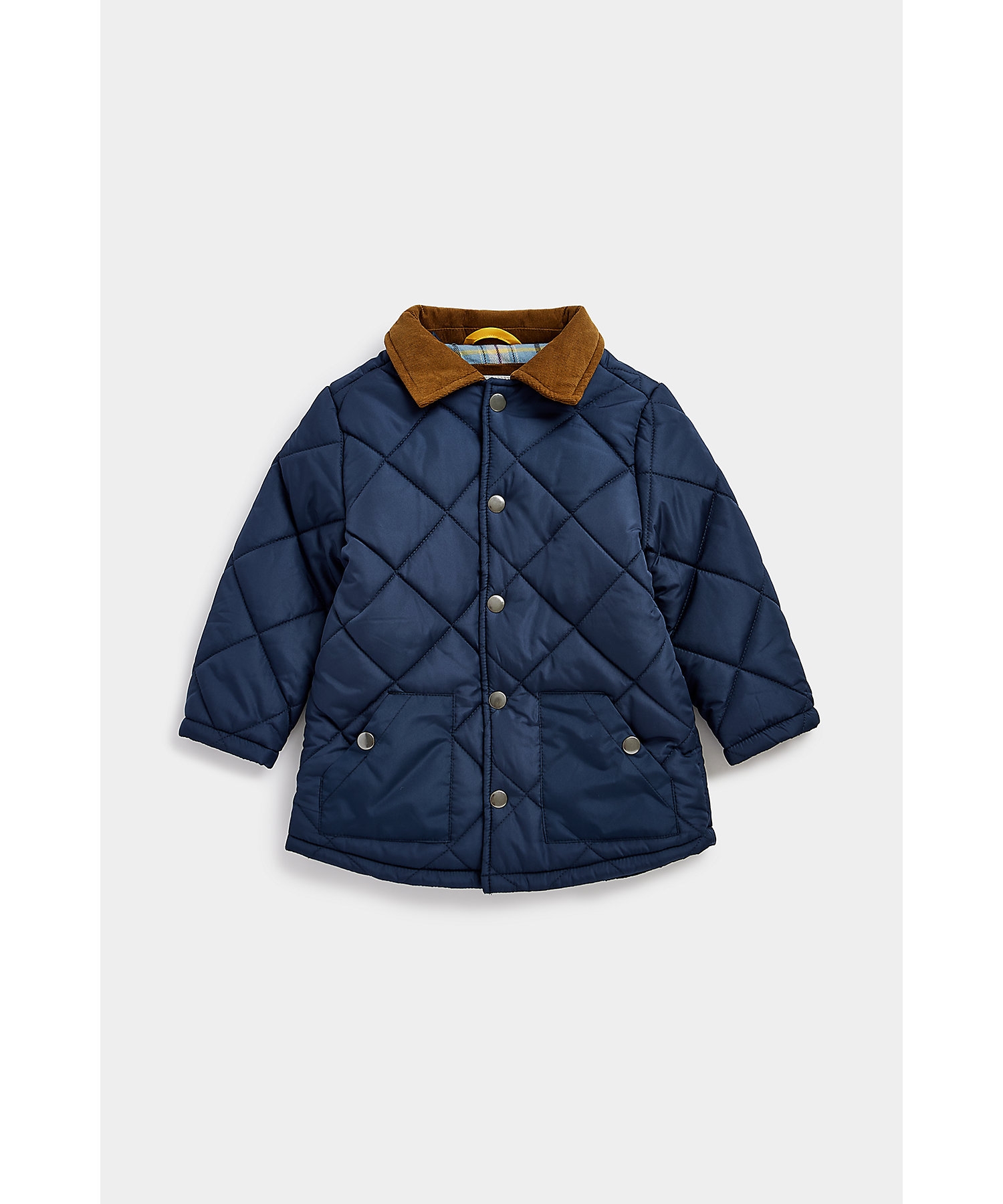 Mothercare | Boys Full Sleeves Jacket Contrast Collar-Navy