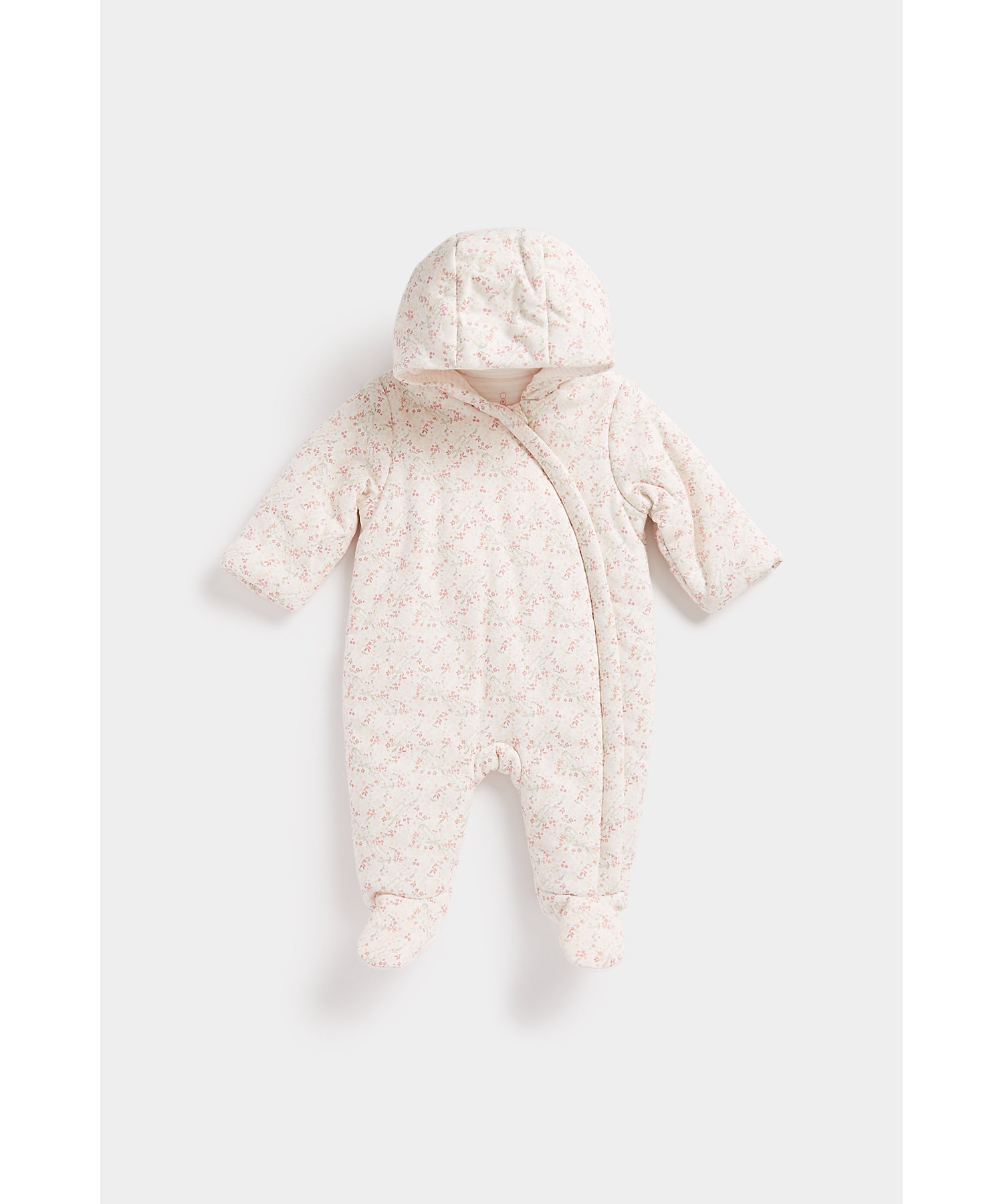 Mothercare | Girls Full Sleeves Snowsuit Hooded-Multicolor