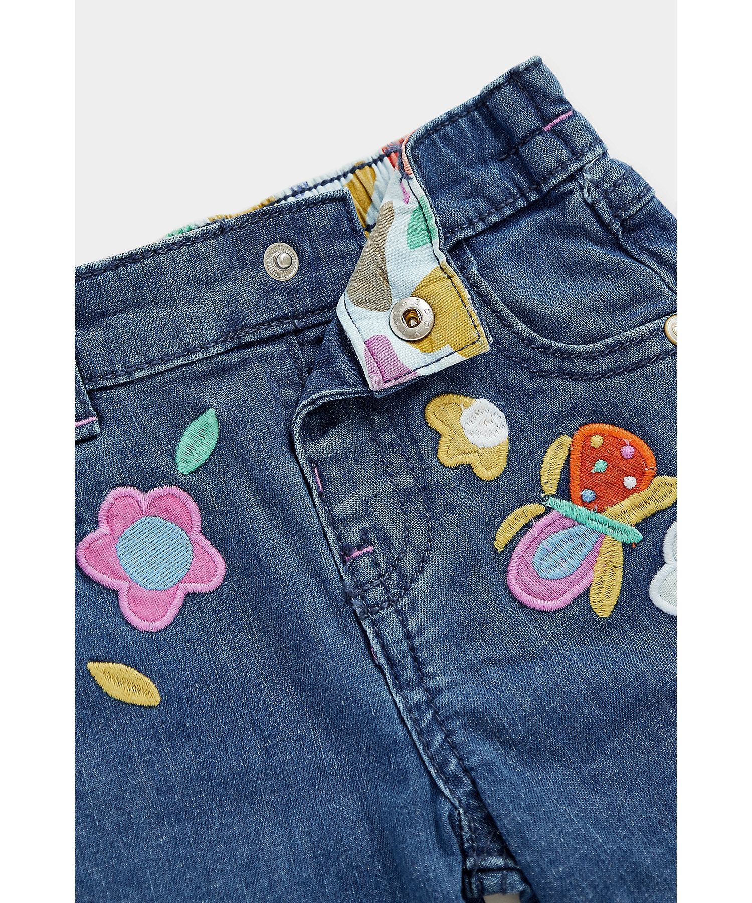 Mothercare | Girls Jeans Unicorn Design-Pack of 1-Denim 3