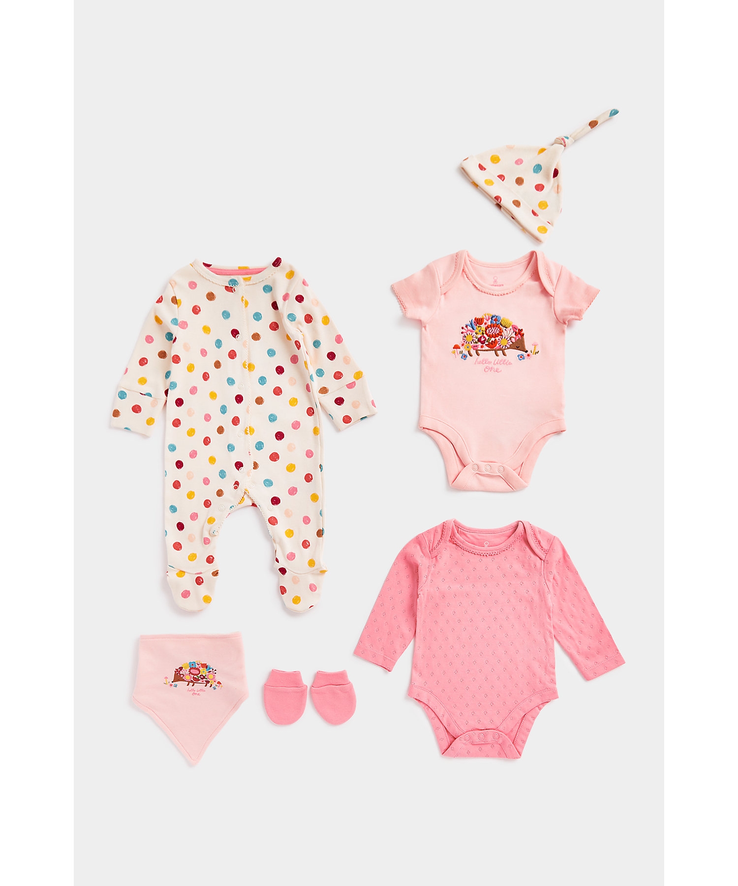 Mothercare | Girls Full Sleeves Gift Set -Multicolor