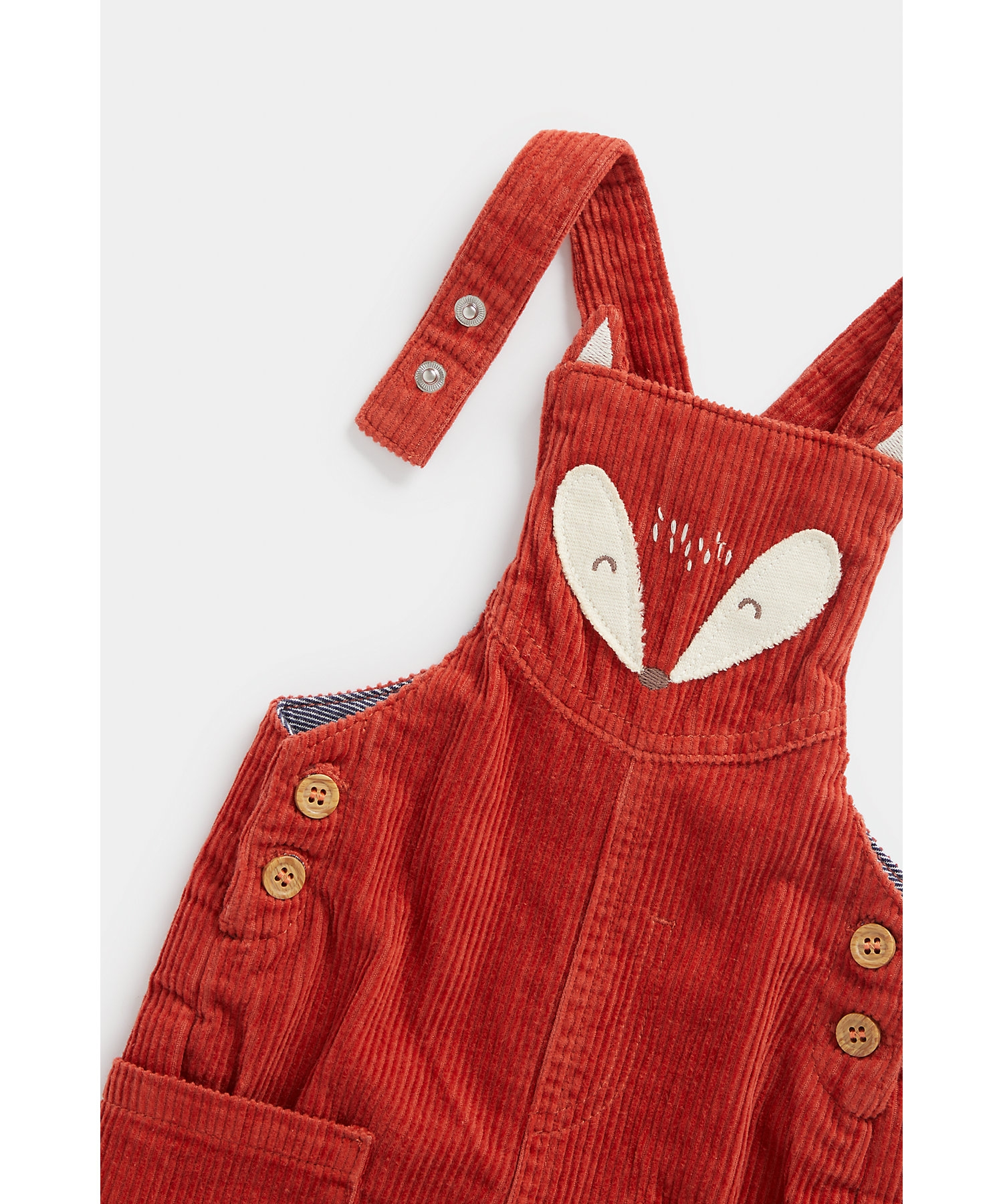 Unisex Full Sleeves Dungaree Set -Pack of 1-Red