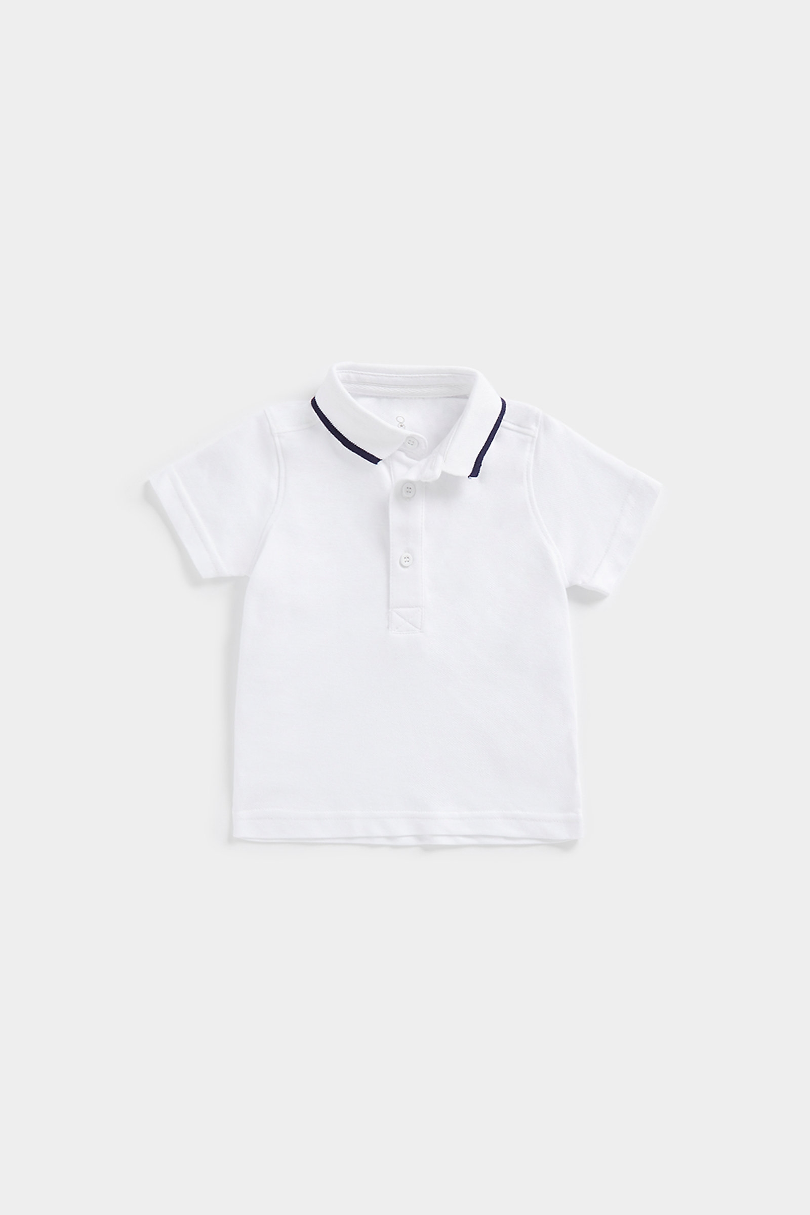 Boys Short Sleeves Polo  -White
