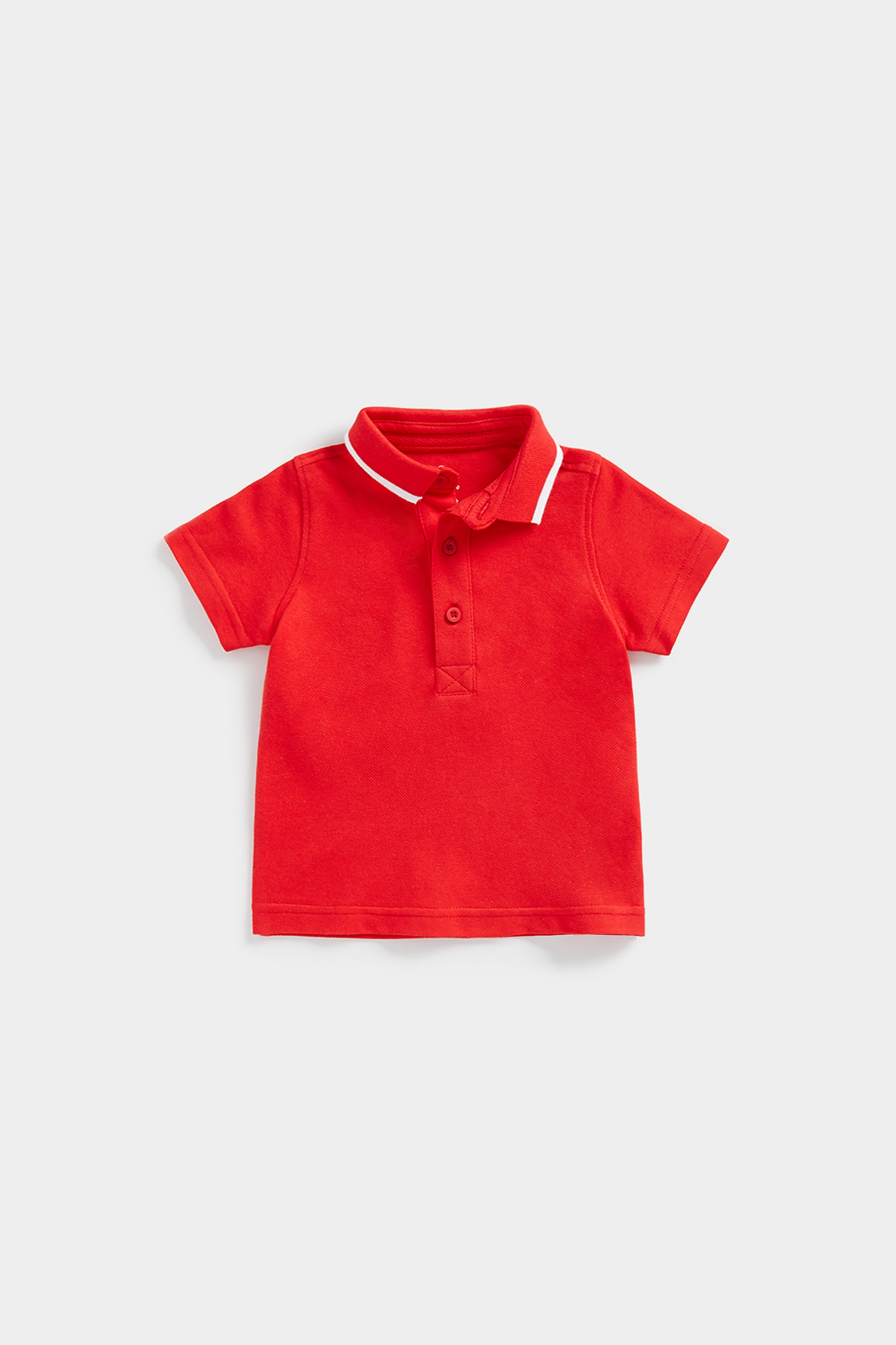 Boys Short Sleeves Polo Red Polo Shirt -Red