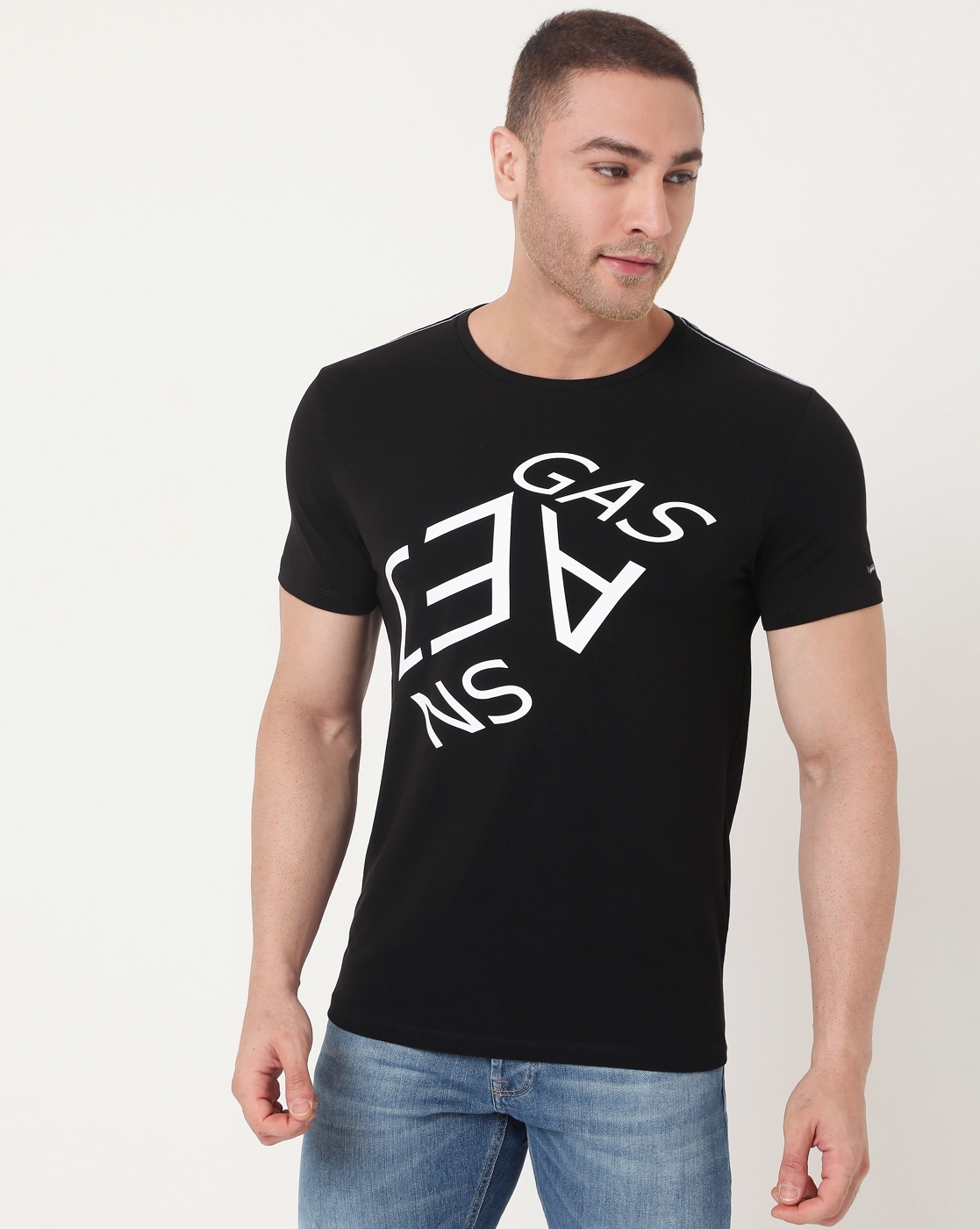 GAS | Men's Scuba Angle Ec In Slim Fit Printed Tshirt