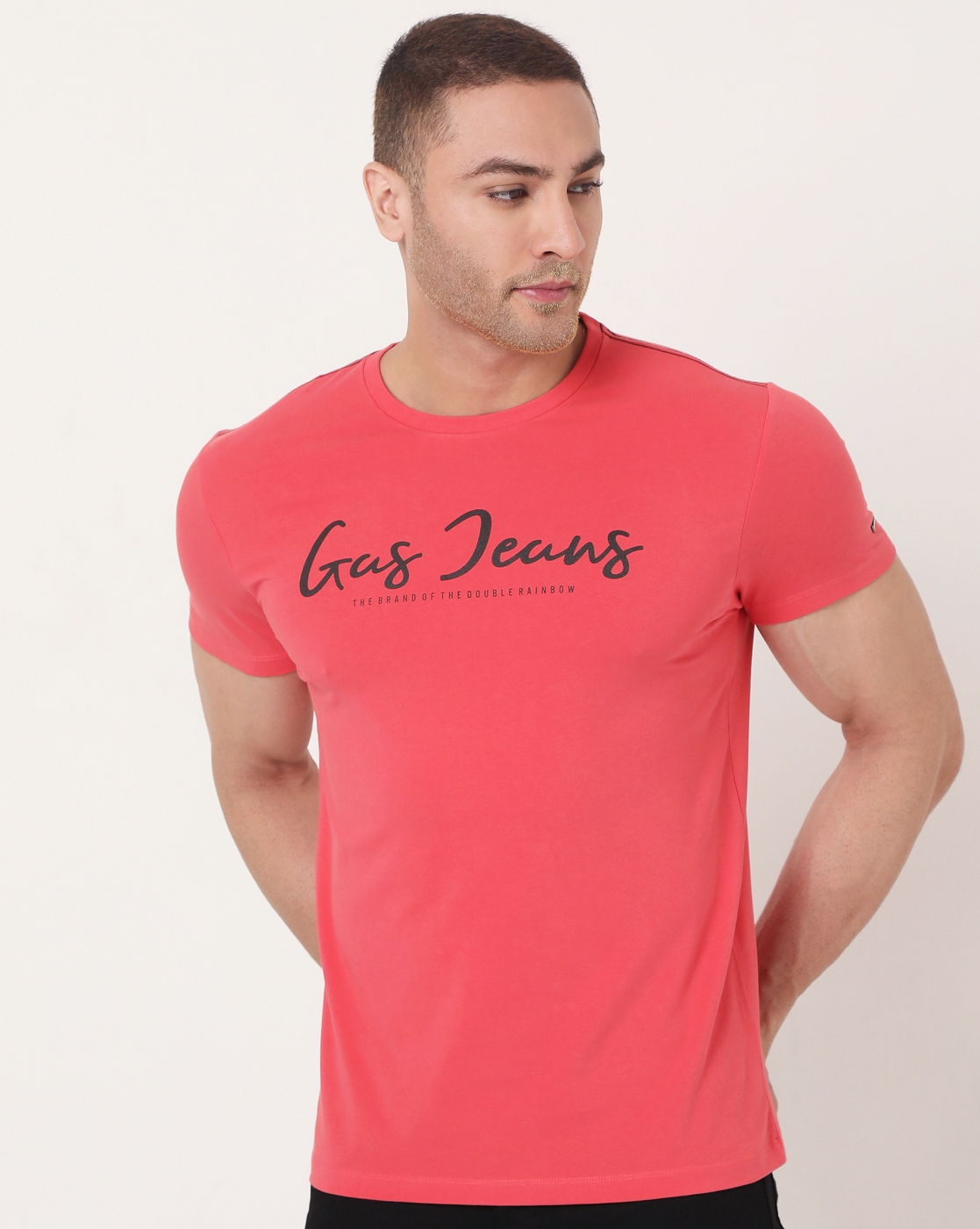 GAS | Men's Scuba Cursive Ec In Slim Fit Printed Tshirt