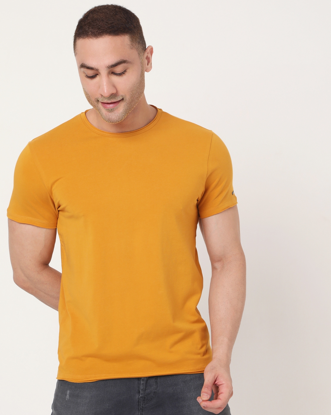GAS | Men's Scuba Basic Ec In Slim Fit Solid Tshirt