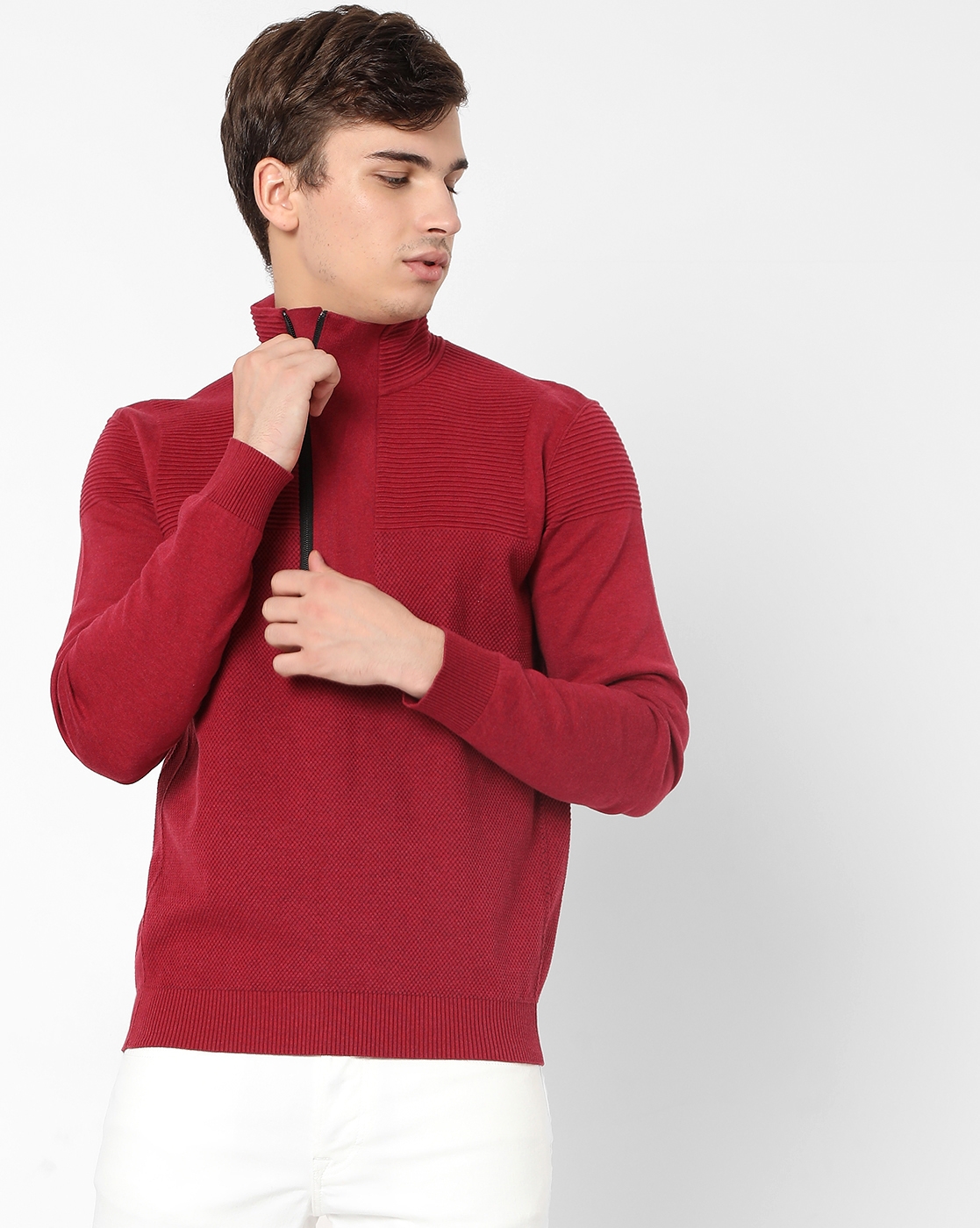 GAS | Men's Robiin 1/4 Zip In  Sweatshirts