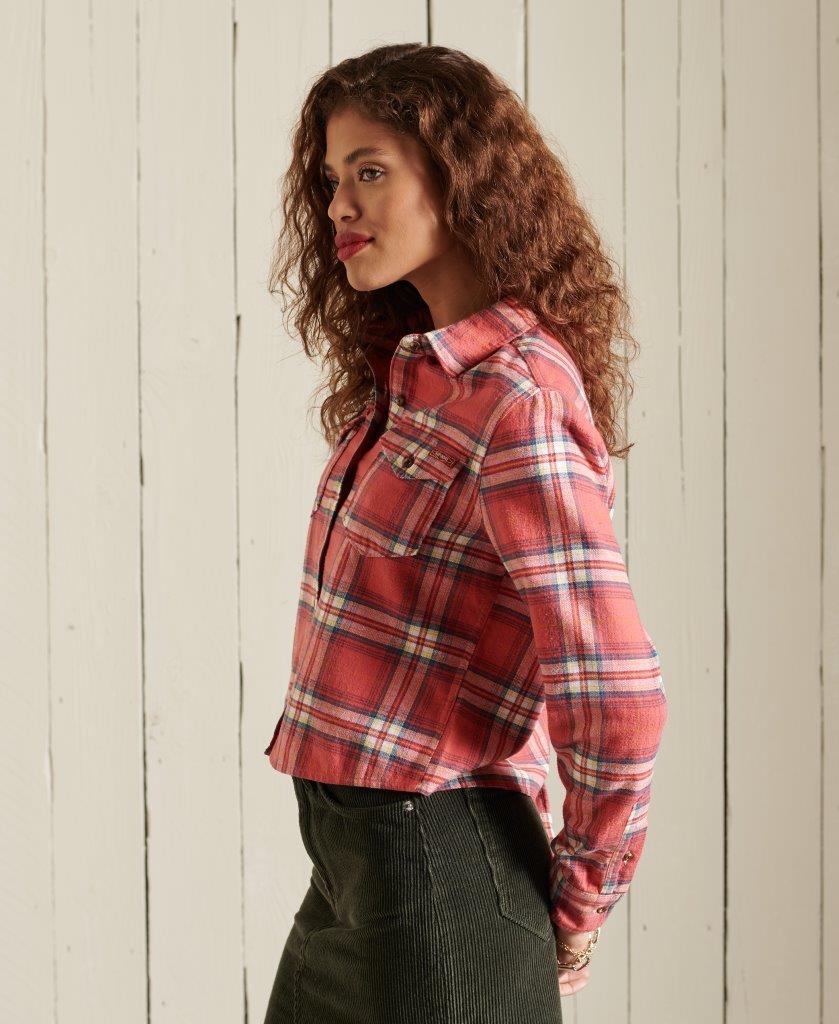 Superdry | HERITAGE CHECK CROPPED SHIRT