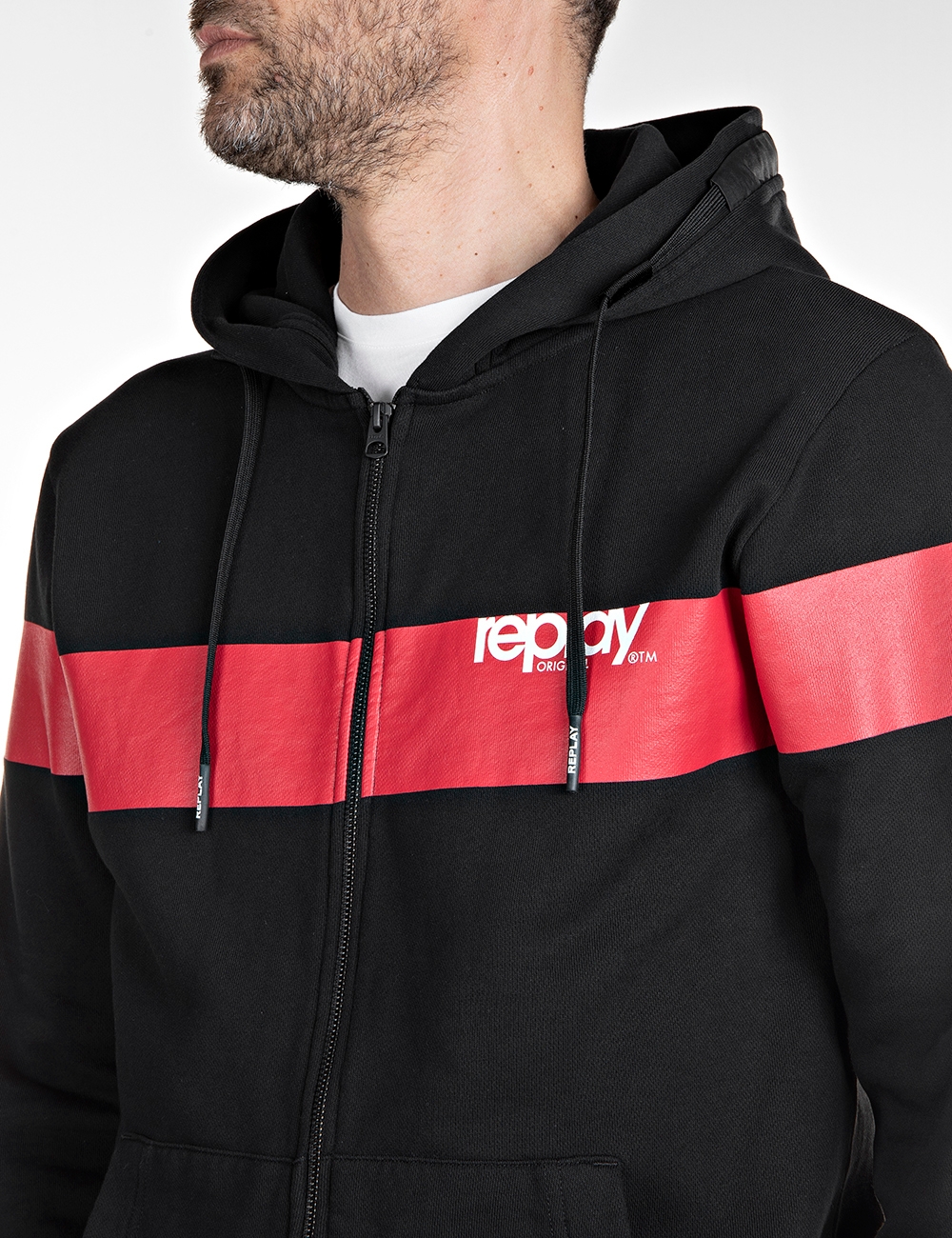 REPLAY | REPLAY sweatshirt with hood and zipper