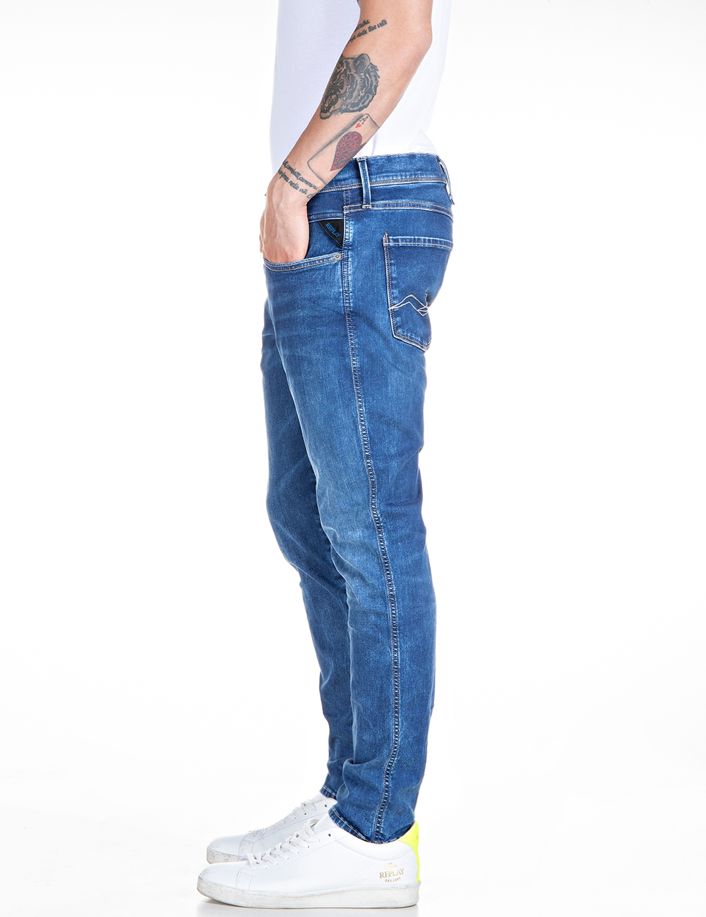 REPLAY | Super slim fit Bronny Hyperflex X.L.I.T.E. Re-Used jeans