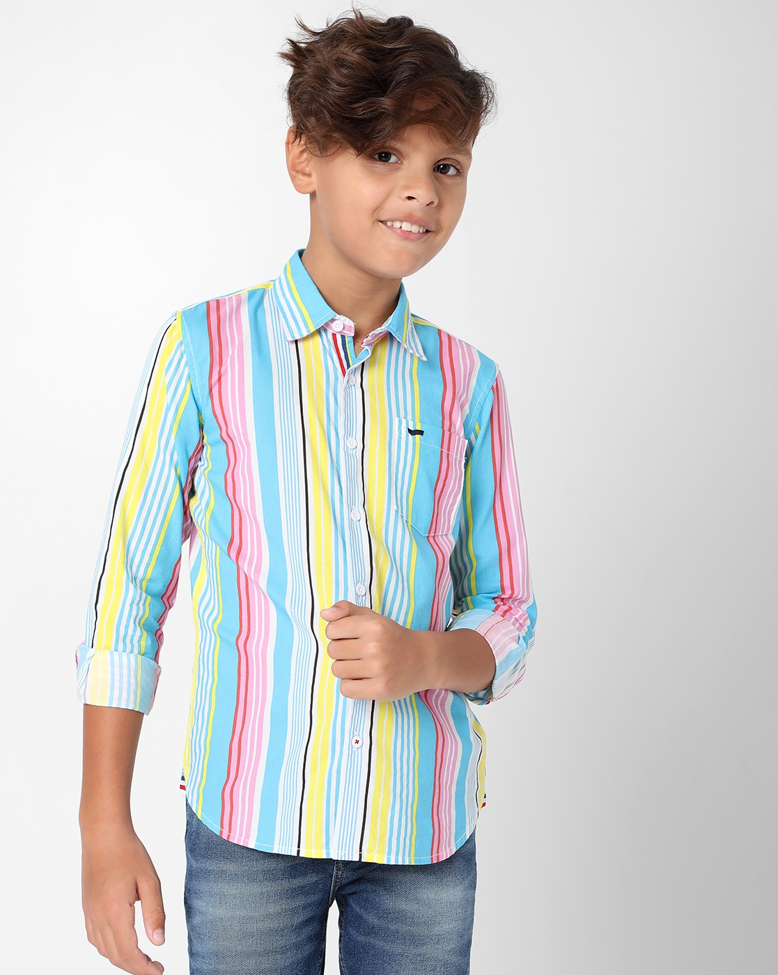 Boys Lanzo Jr Multi Stripe IN Shirt