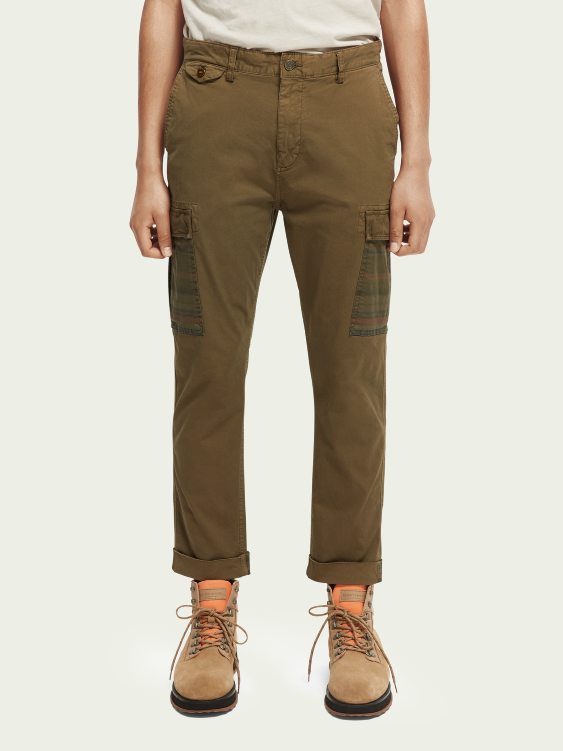 Scotch & Soda | Scotch & Soda Loose tapered-fit garment-dyed cargo pants