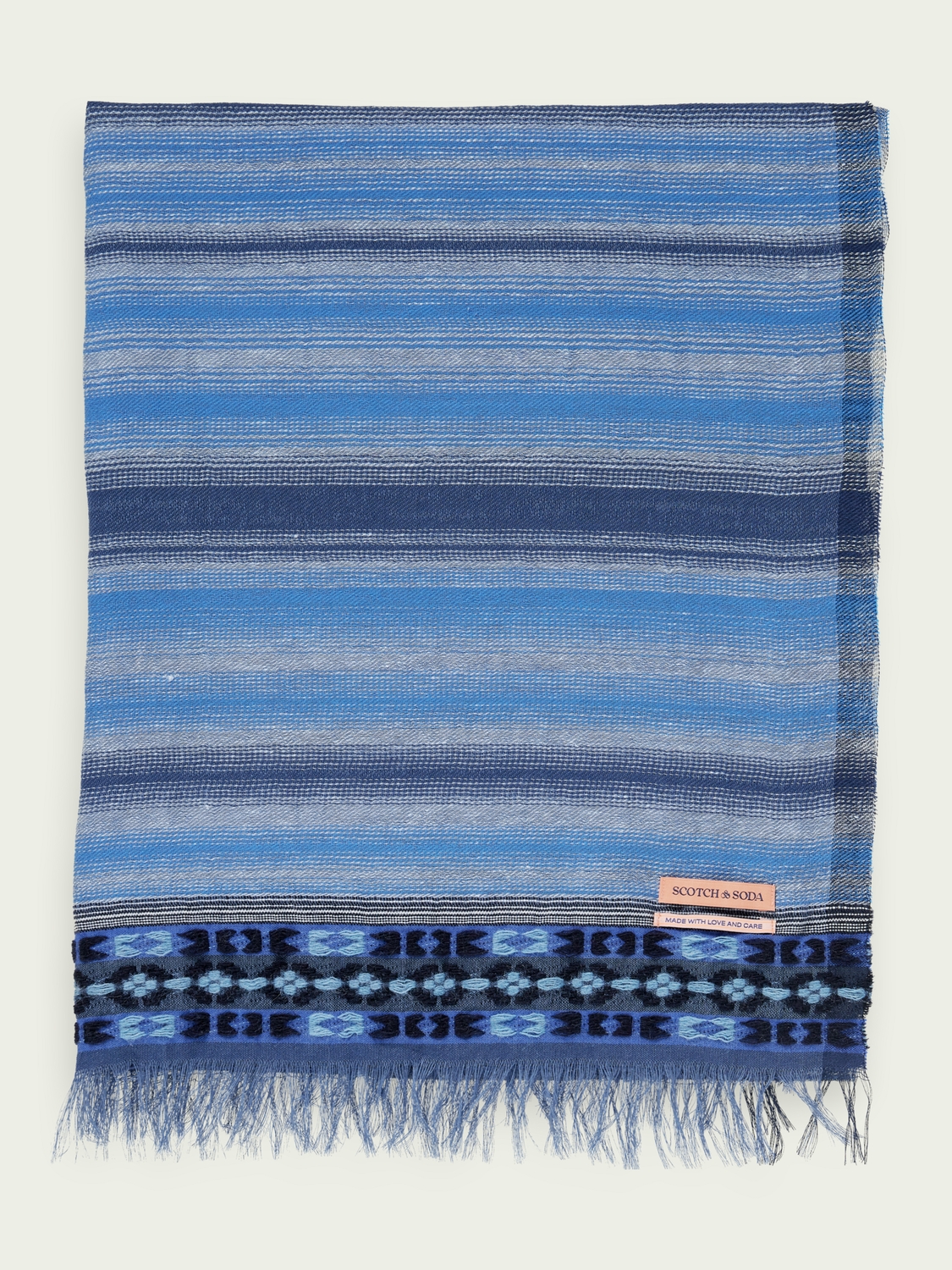 Scotch & Soda | Scarf in Organic Cotton and Linen blend 0