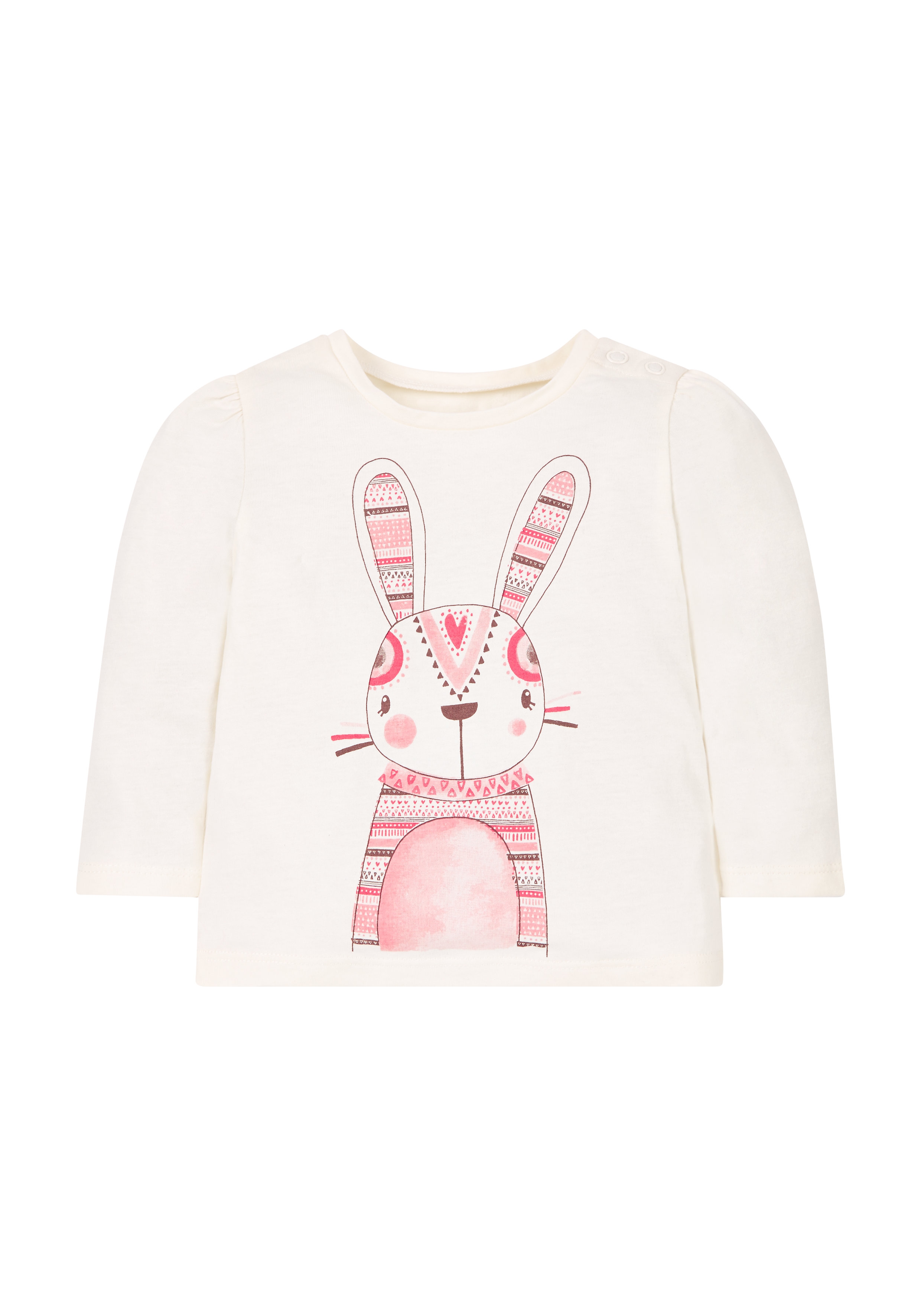 Mothercare | Girls Bunny T-Shirt  - Cream