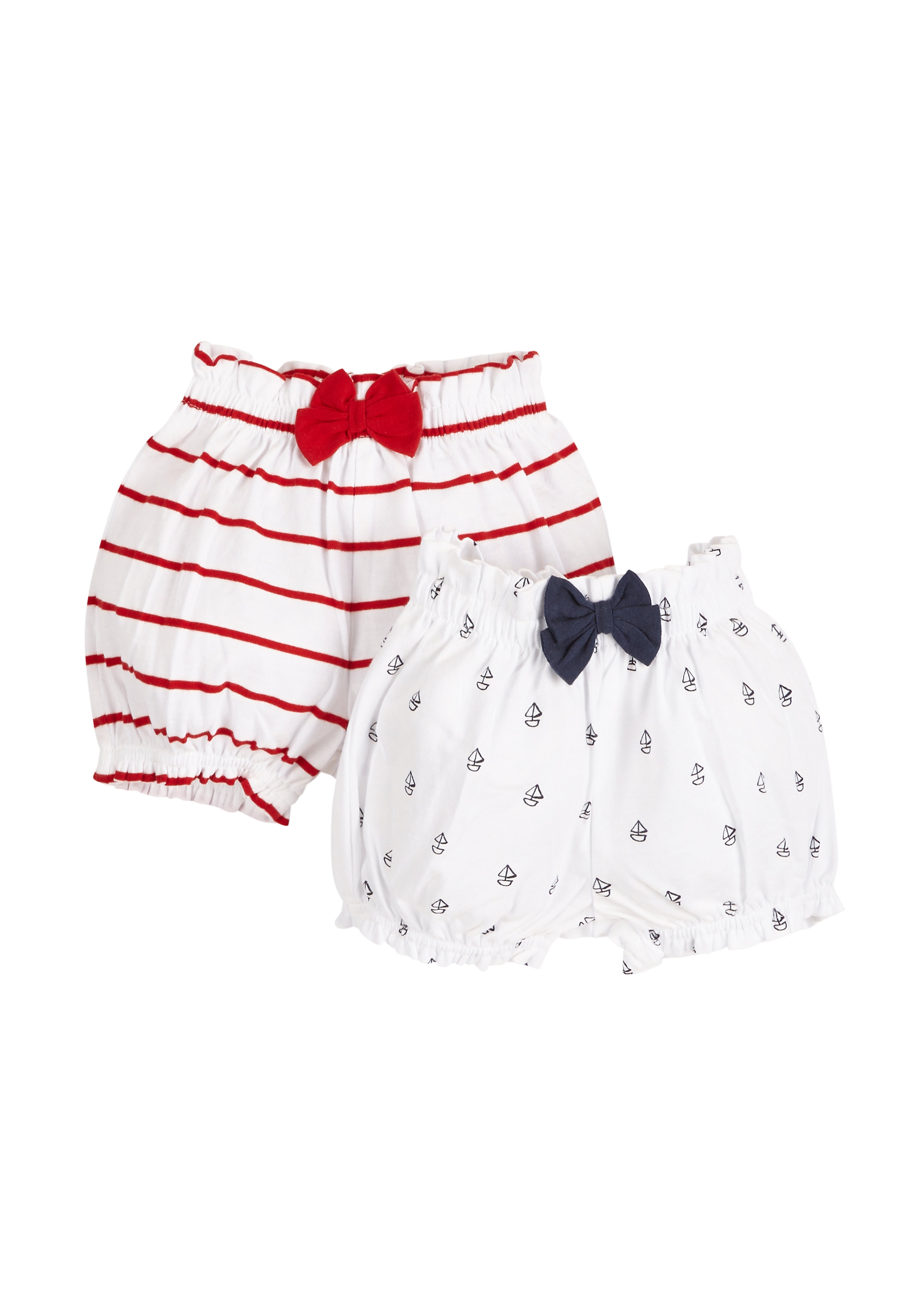 Mothercare | Girls Nautical Bloomers - Pack Of 2 - Multicolor