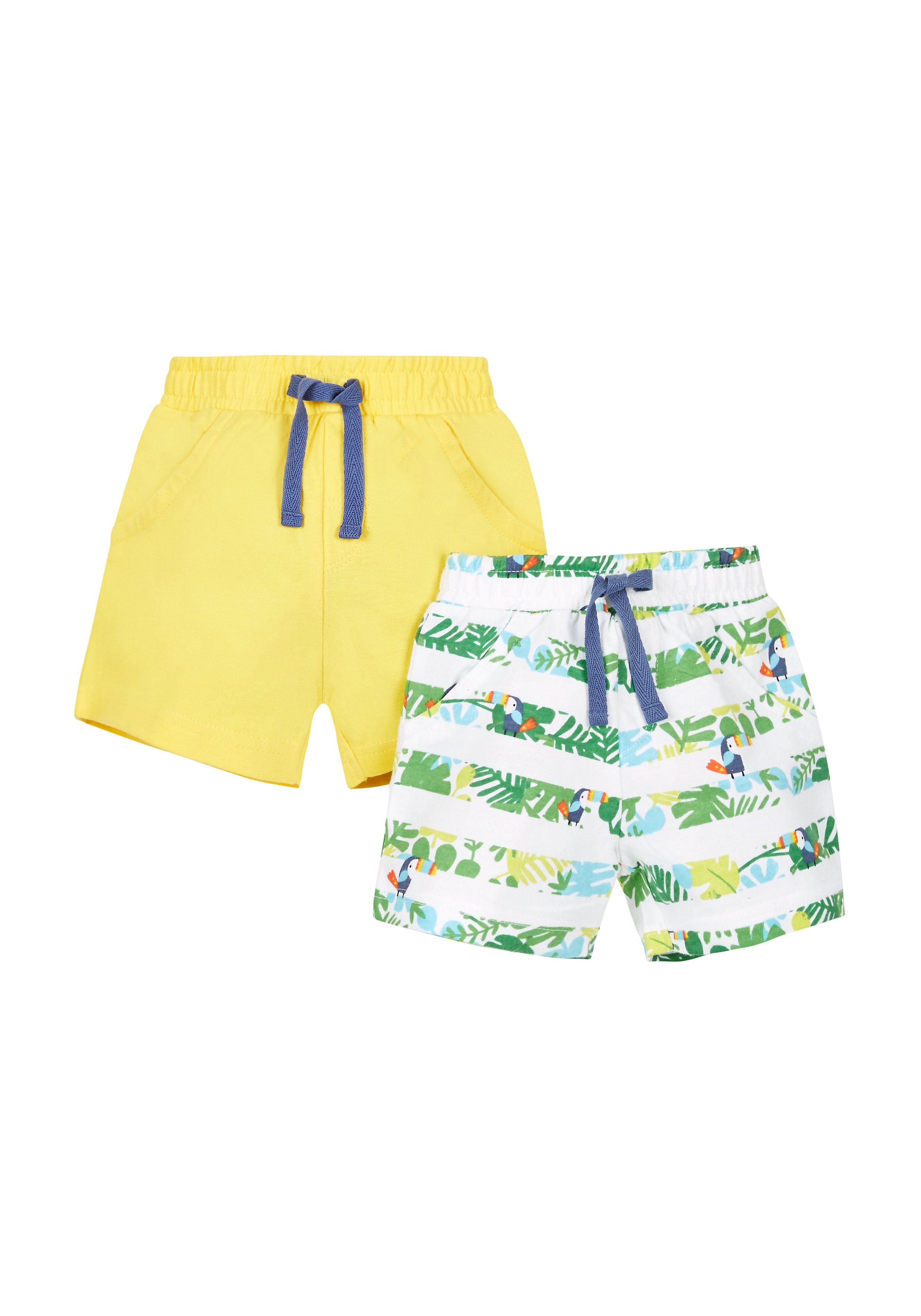 Mothercare | Boys Stripe Shorts  - Pack Of 2 - Multicolor
