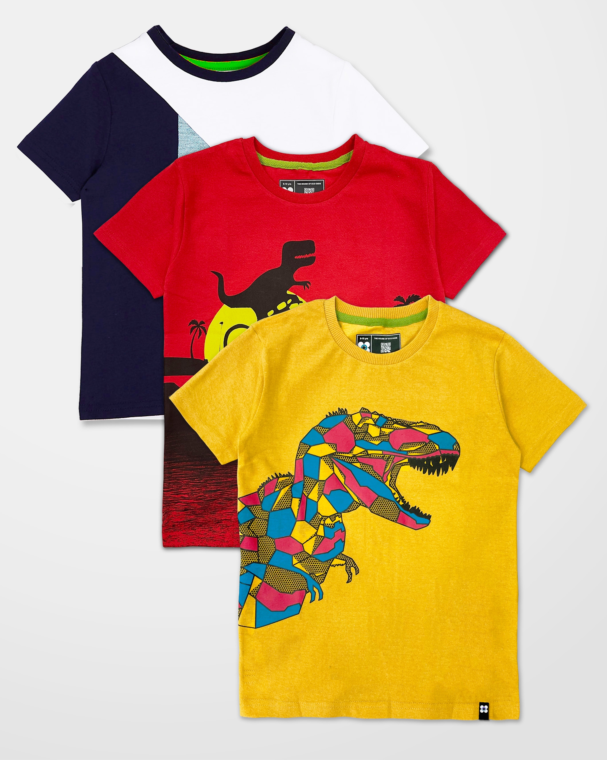 Vertu Duds | Vertu Duds Printed Unisex Kids Round Neck Multicoloured T-Shirt
