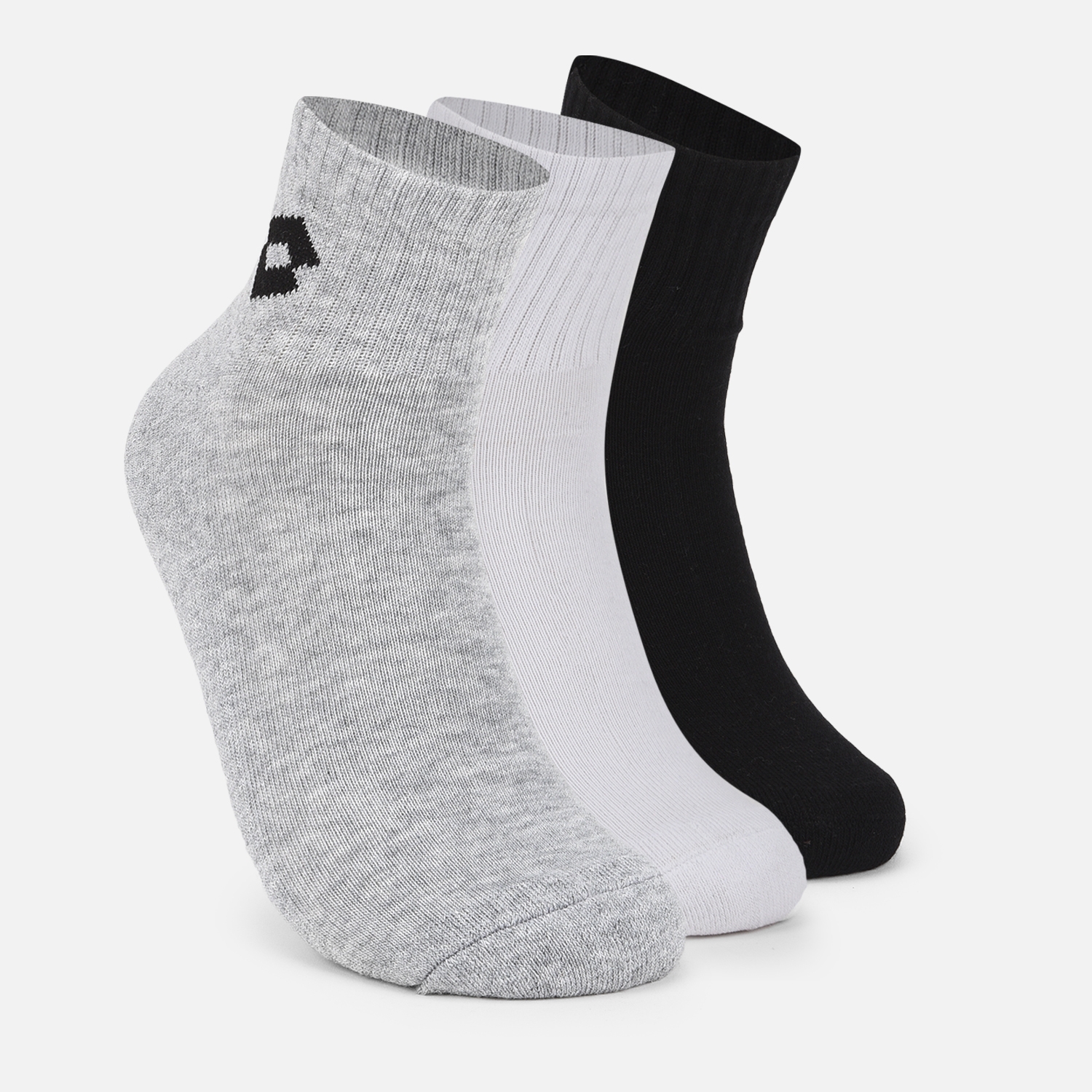 Lotto | (PACK OF 3) LOTTO ANKLE SOCKS BLACK/ GREY/ WHITE
