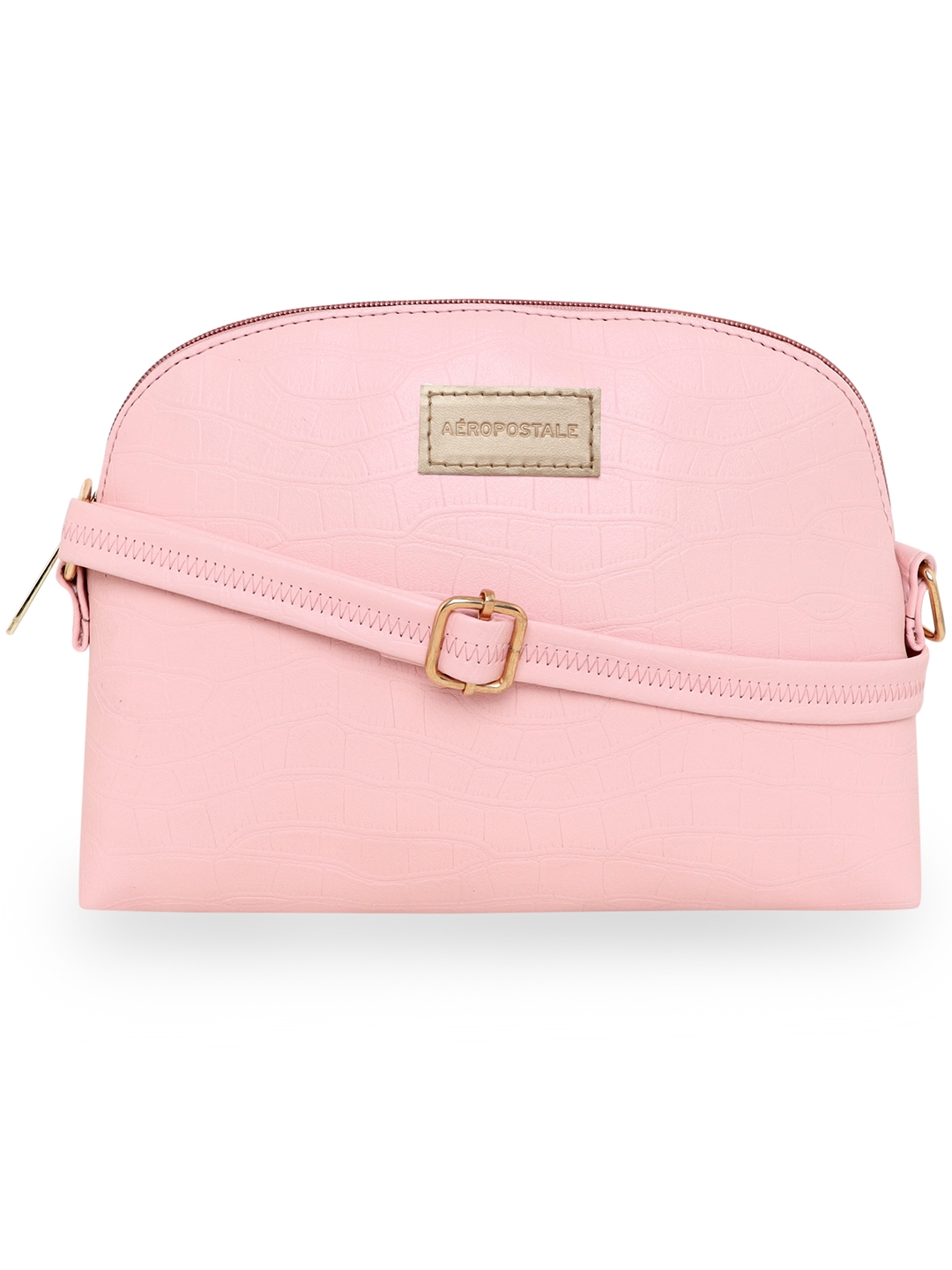 Aeropostale | Aeropostale Textured Kylie PU Sling Bag with non-detachable strap (Baby Pink)