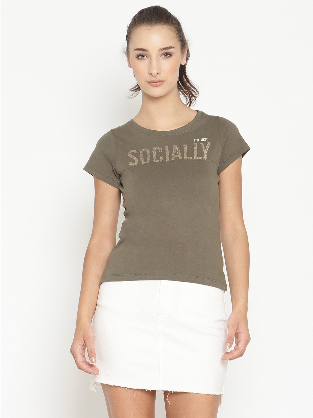 METTLE | Women OLIVE T-Shirts