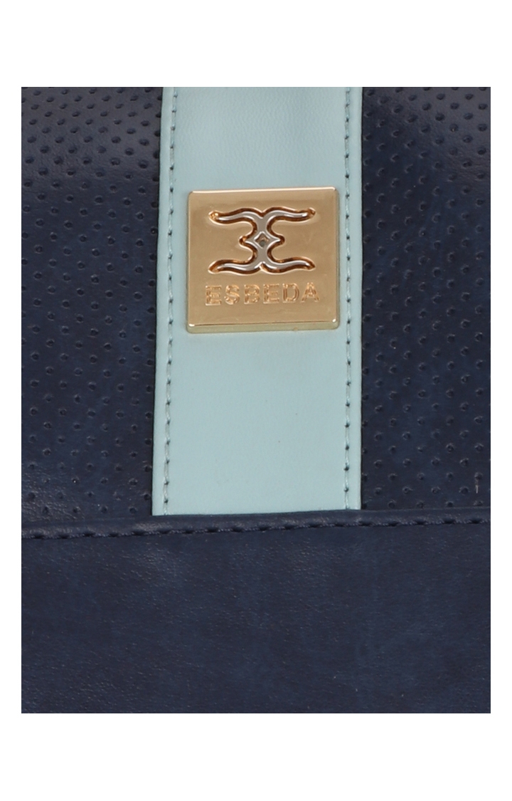 ESBEDA | Navy Blue Solid Handbags 5