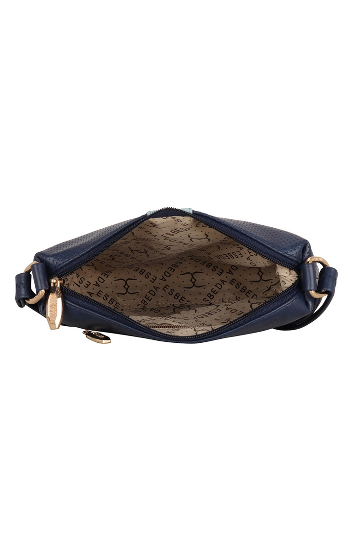 ESBEDA | Navy Blue Solid Handbags 4