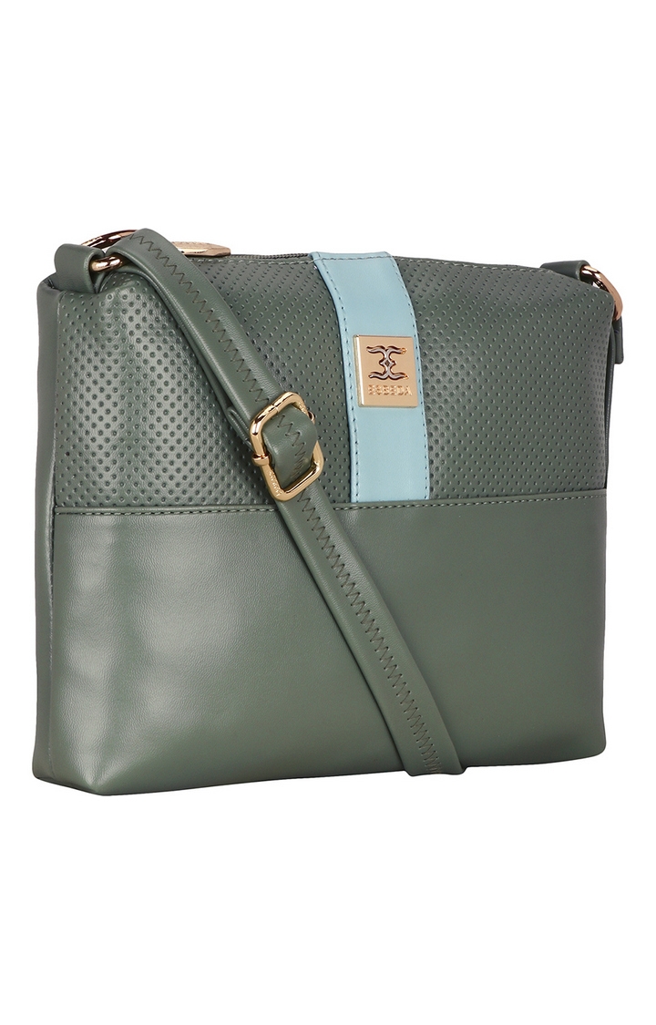 ESBEDA | Green Solid Handbags 1