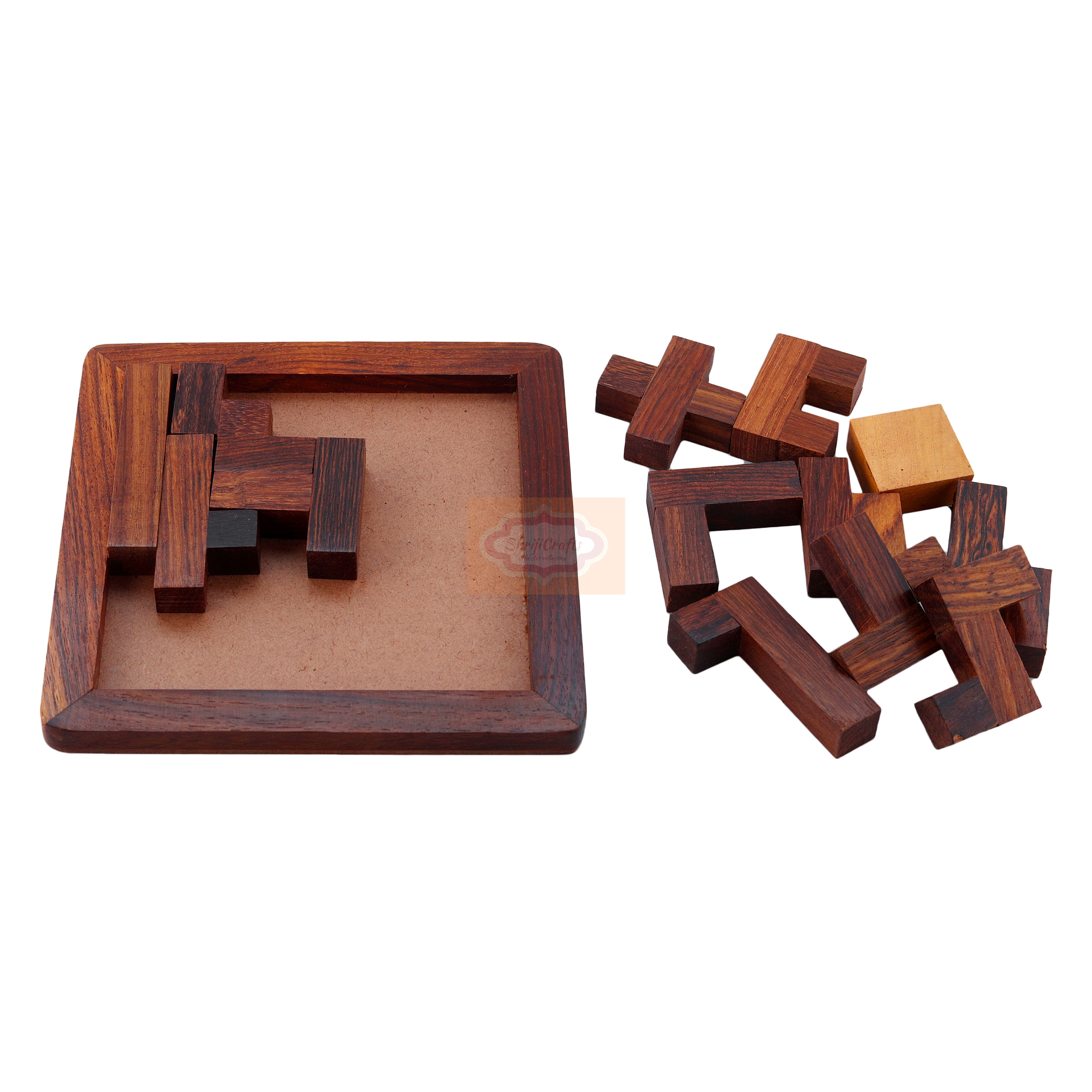 Shrijicrafts | ShrijiCrafts Handmade Indian Wood Jigsaw Puzzle Wooden Toys for Kids