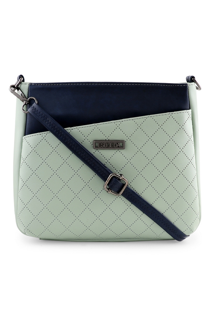 ESBEDA | Pista Green Solid Sling Bags